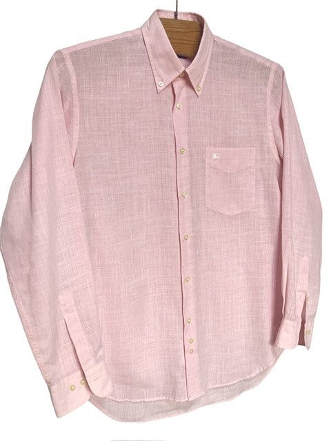 Burberry 🔥 Burberry light pink lino linen shirt size M Size US M / EU 48-50 / 2 - 2 Thumbnail