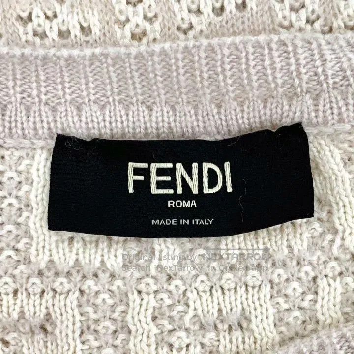 Fendi fendi logo knit round neck long sleeve sweater. Size US S / EU 44-46 / 1 - 5 Thumbnail