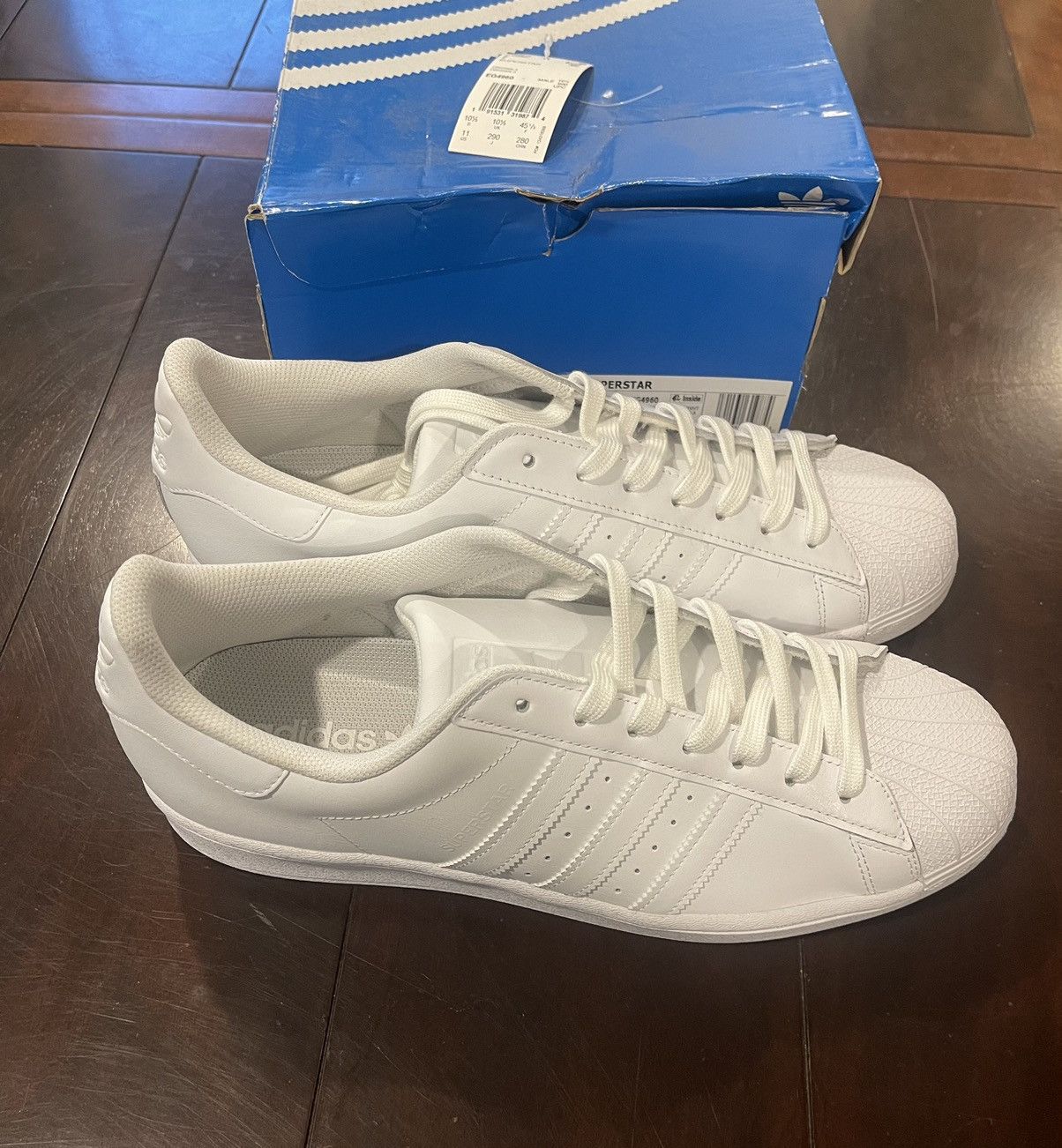 Adidas Adidas shell toes superstar Size US 11 / EU 44 - 4 Thumbnail