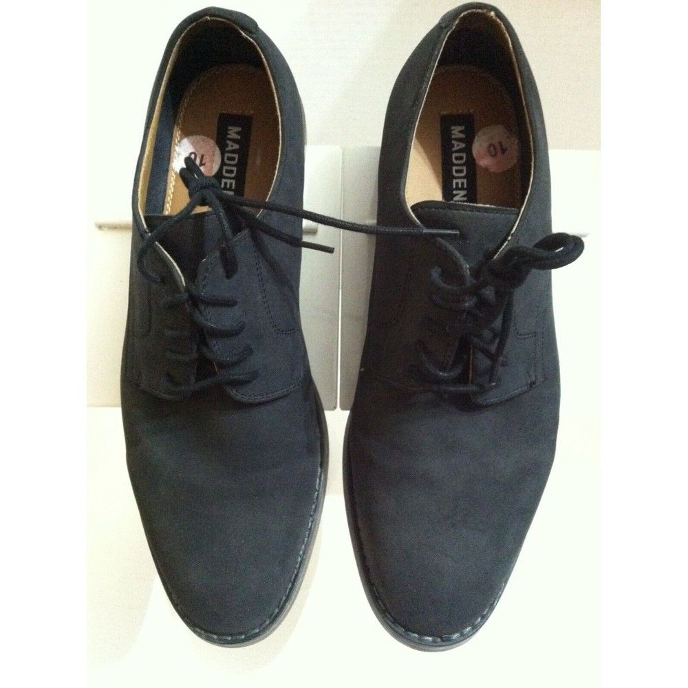 Steve Madden STEVE MADDEN MENS BLACK LEATHER OXFORD DRESS SHOES SIZE: 10 Size US 10 / EU 43 - 2 Thumbnail