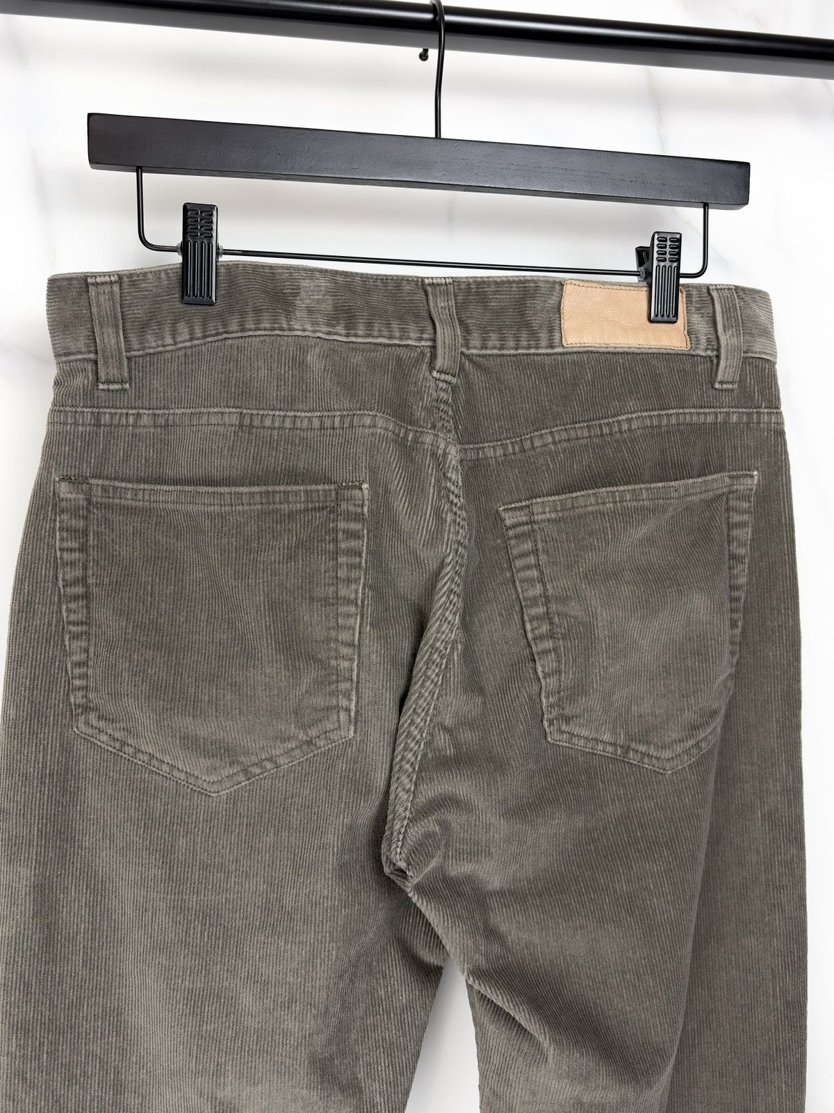 Gucci Gucci Tom Ford Leather Patch Bootcut Corduroy Jeans Olive Size US 32 / EU 48 - 4 Thumbnail