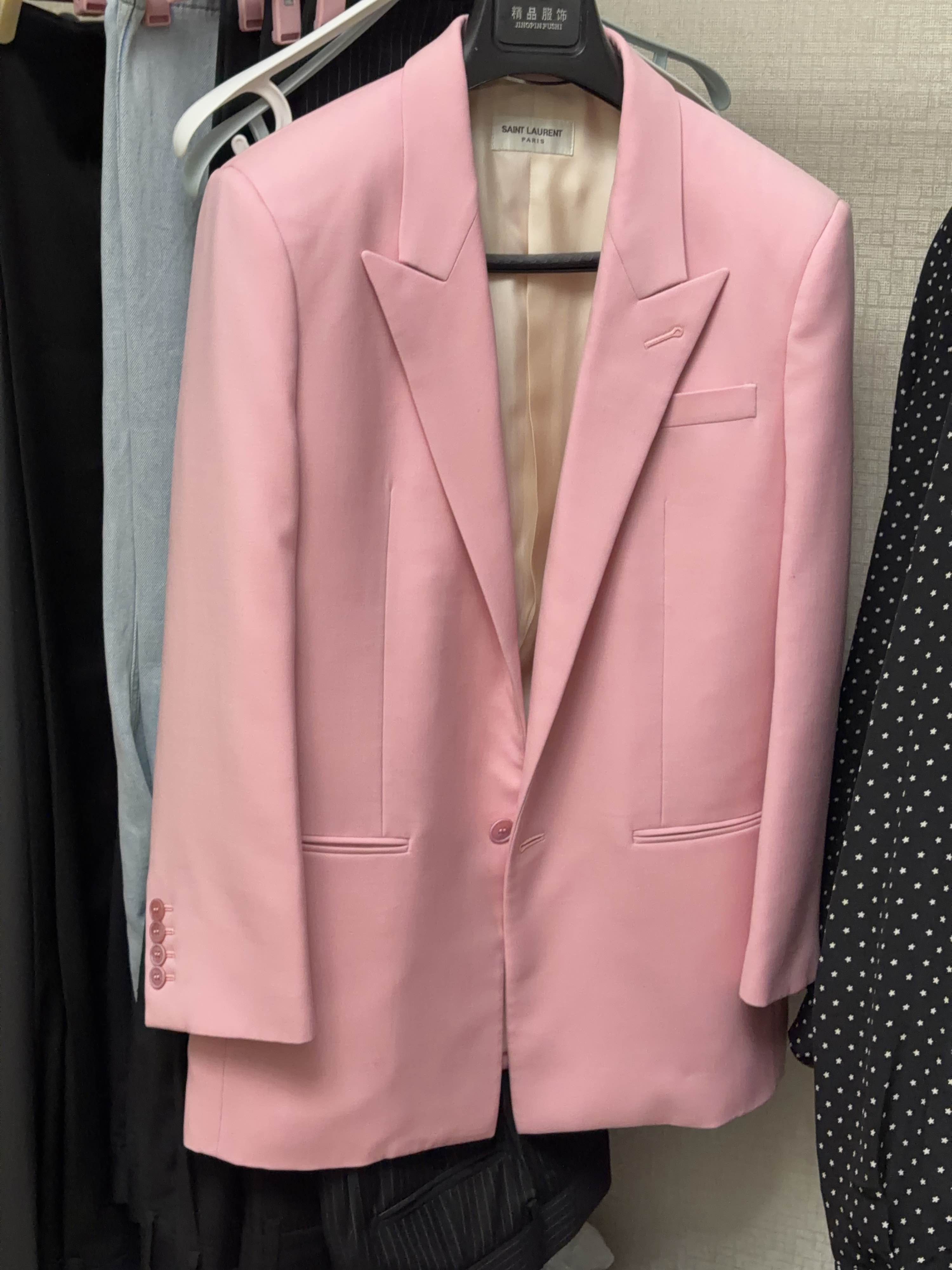 Saint Laurent Paris Saint Laurent Pink Blazer Size 48 Size 38R - 1 Thumbnail