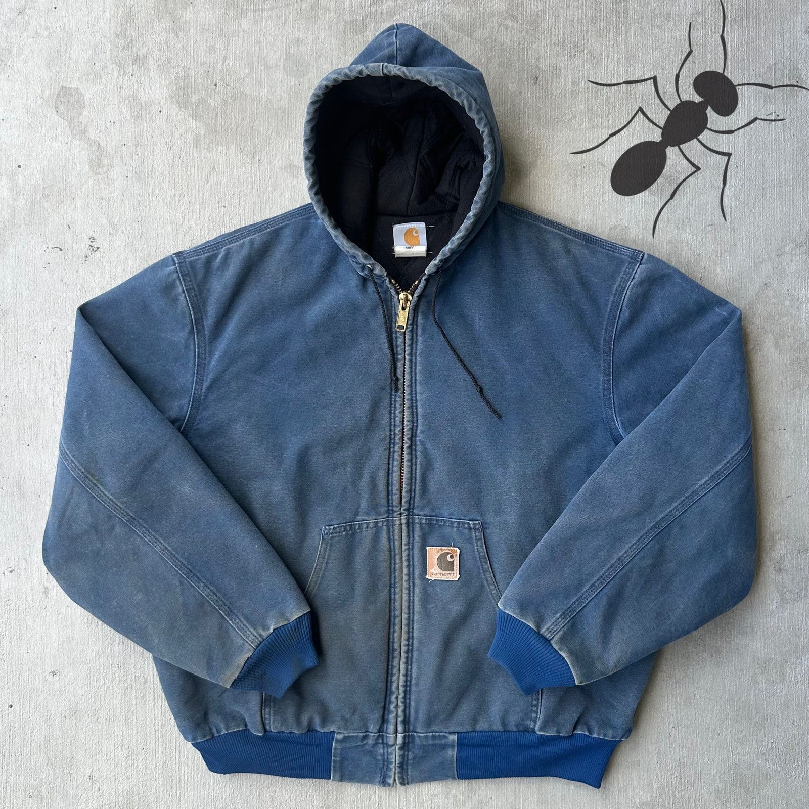 Carhartt × Streetwear × Vintage Vintage j25 mdt navy blue active