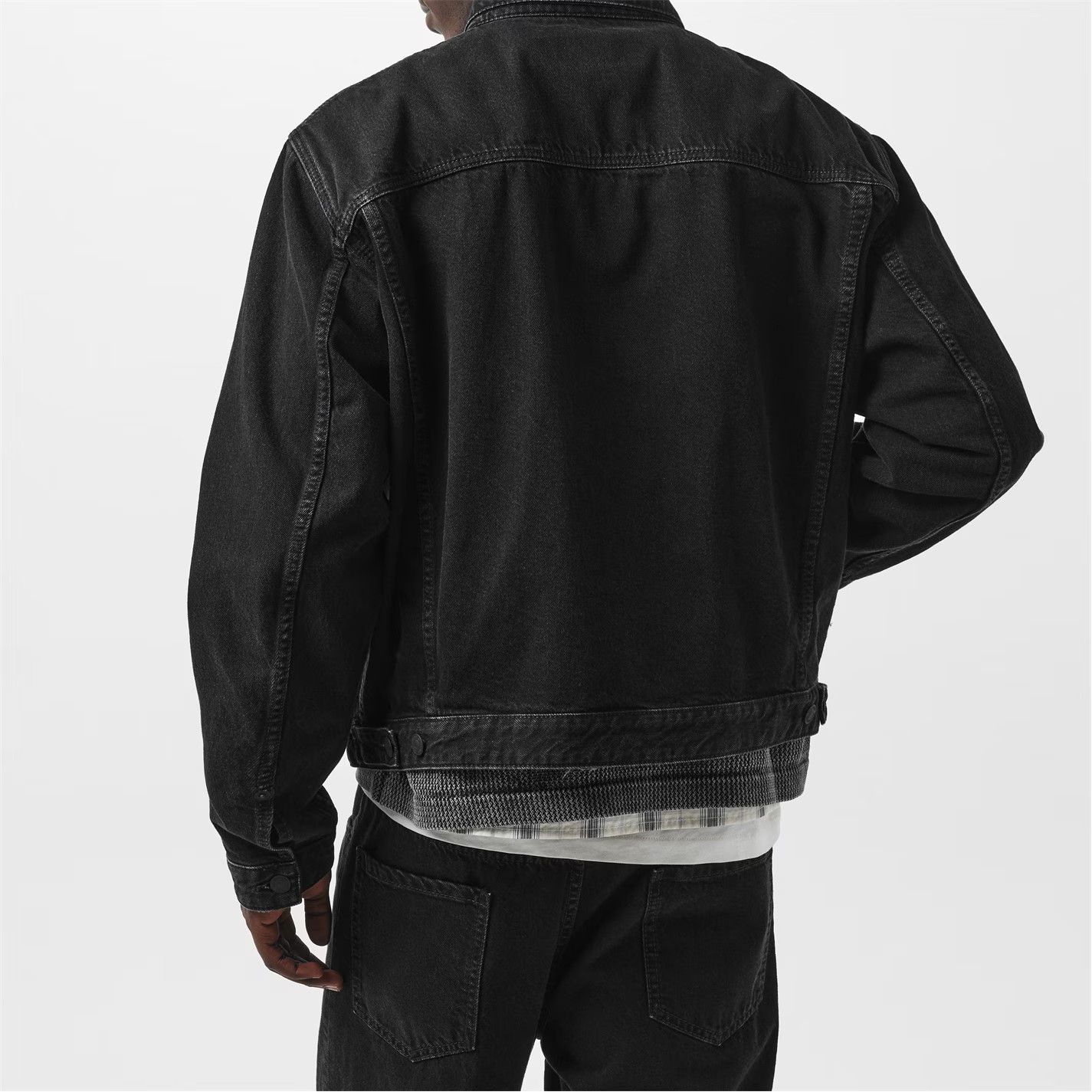 Dsquared2 o1g2r1mq0426 Logo Patch Denim Jacket in Black Size US S / EU 44-46 / 1 - 4 Thumbnail
