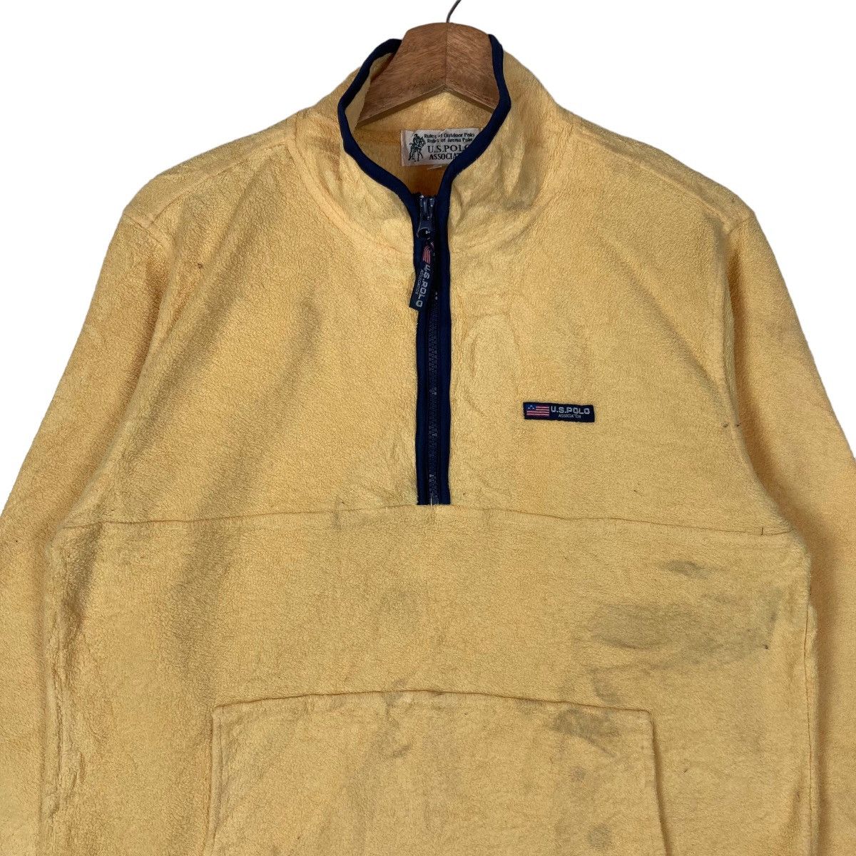 U.S. Polo Assn. Vintage US Polo Association Quarter Zip Pullover Jumper Size US L / EU 52-54 / 3 - 2 Thumbnail