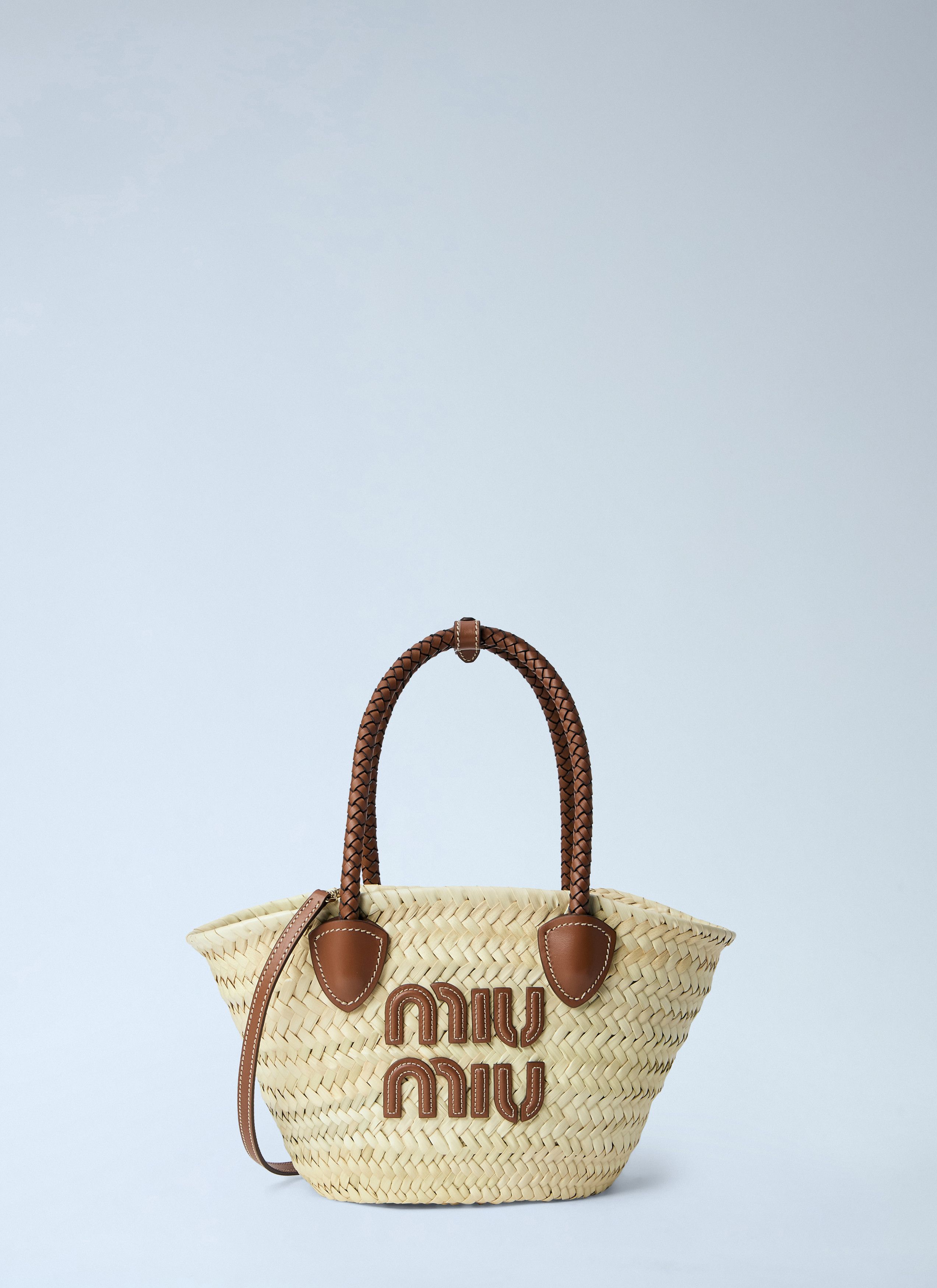 Miu Miu Woven Fabric Tote Bag Size ONE SIZE - 1 Thumbnail