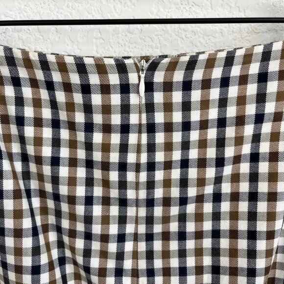 Aquascutum Aquascutum London Plaid Gingham Pencil Skirt Straight Size 34" / US 12 / IT 48 - 4 Thumbnail