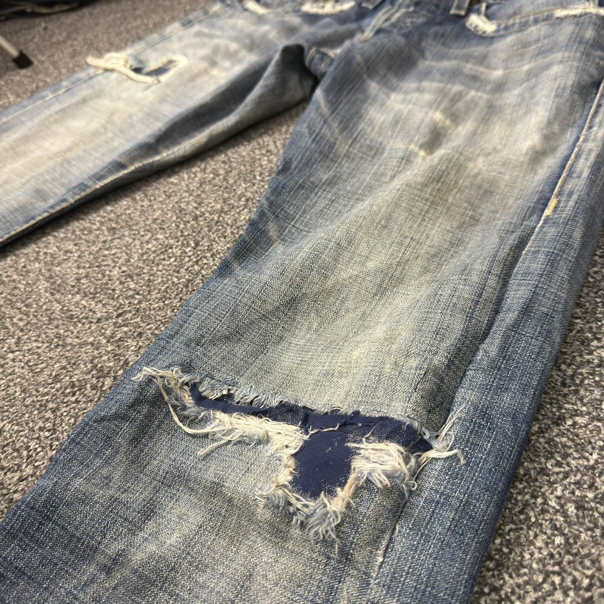True Religion Destroyed True Religion Long Jean Hysteric Glamour Style LGB Size US 29 - 5 Thumbnail
