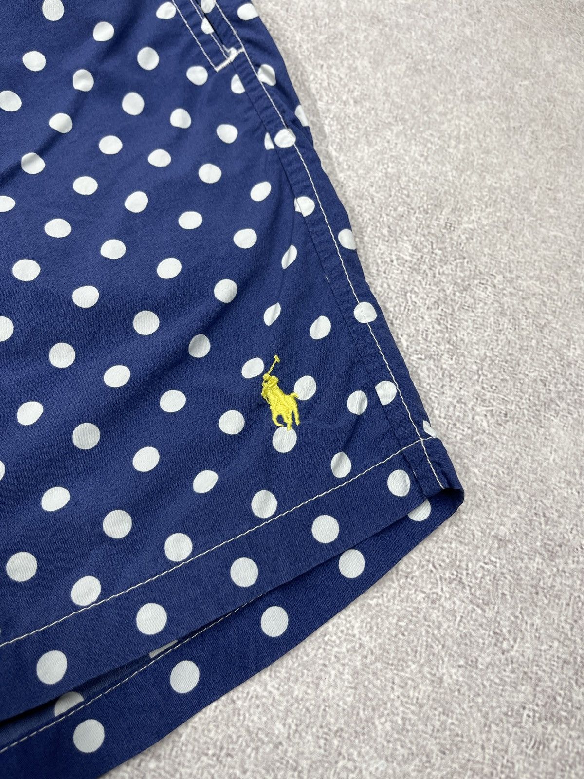 Polo Ralph Lauren Vintage Polo Ralph Lauren Polka dot Shorts Navy Y2K Rugby Size US 32 / EU 48 - 4 Thumbnail