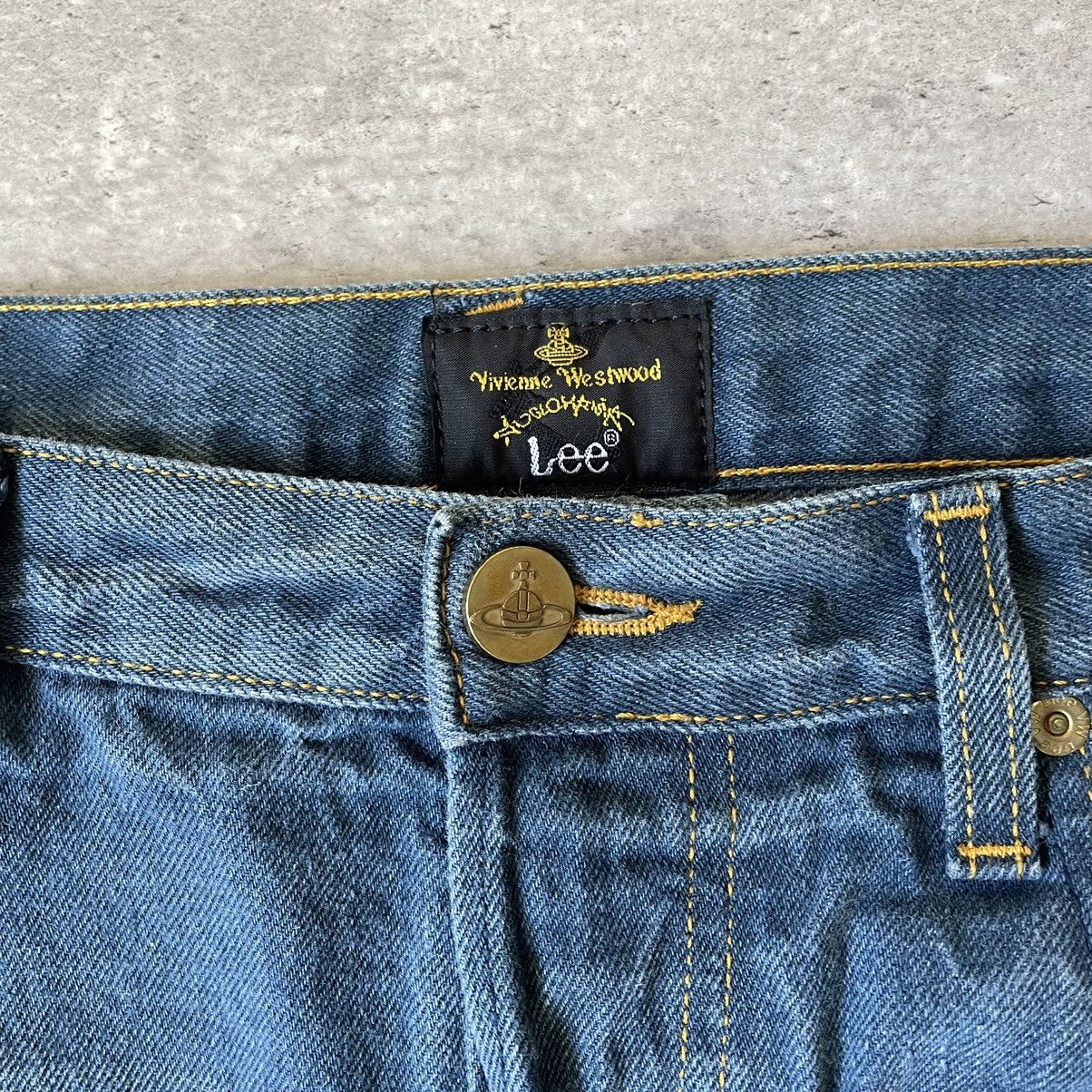 Lee × Vivienne Westwood Vintage LeeXViviene Weastwood Low Crotch Pants Pocket Logo Size US 34 / EU 50 - 7 Thumbnail