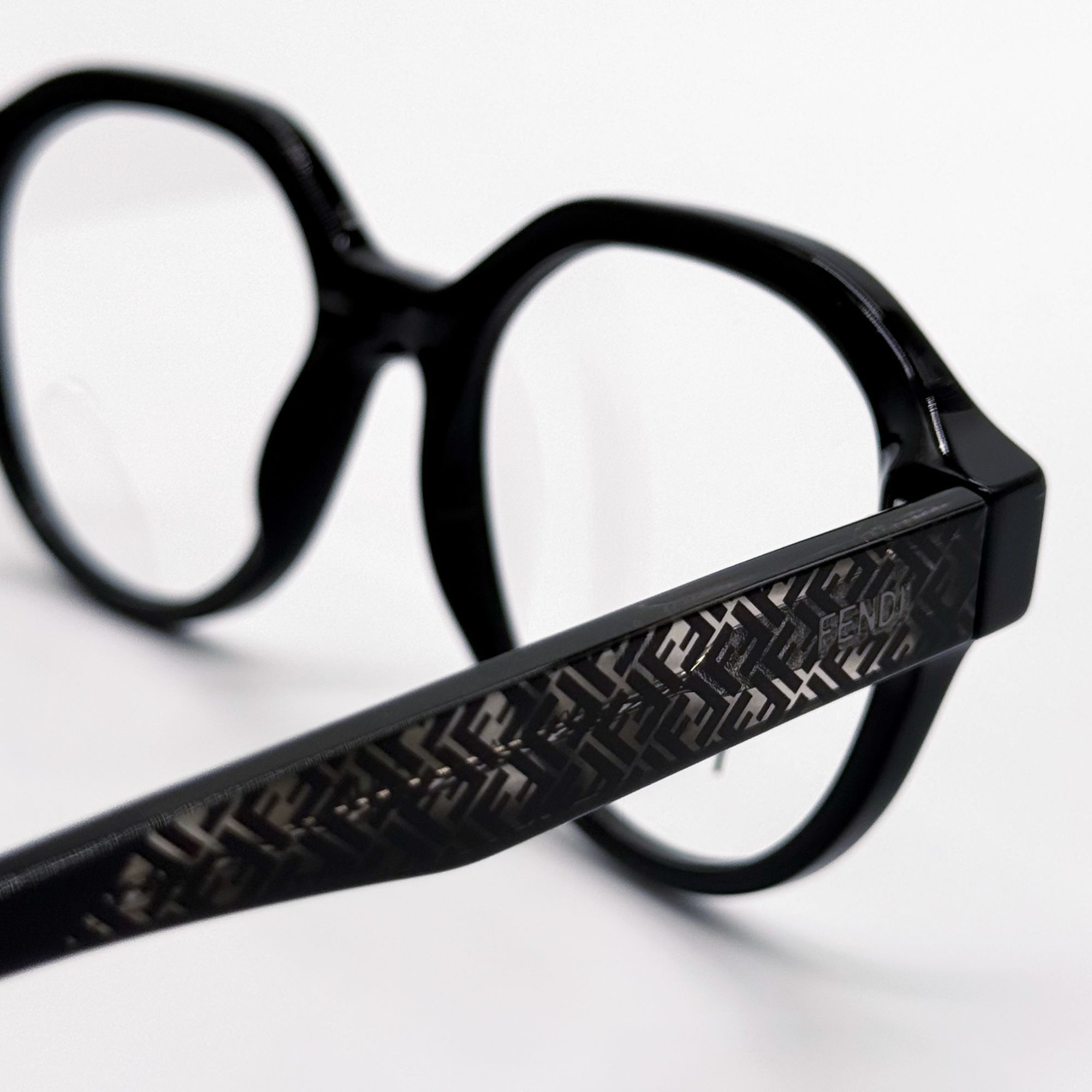 Fendi NEW FENDI EYEGLASES FE50049I 001 ROUND BLACK WOMEN EYEWEAR F Size ONE SIZE - 7 Thumbnail