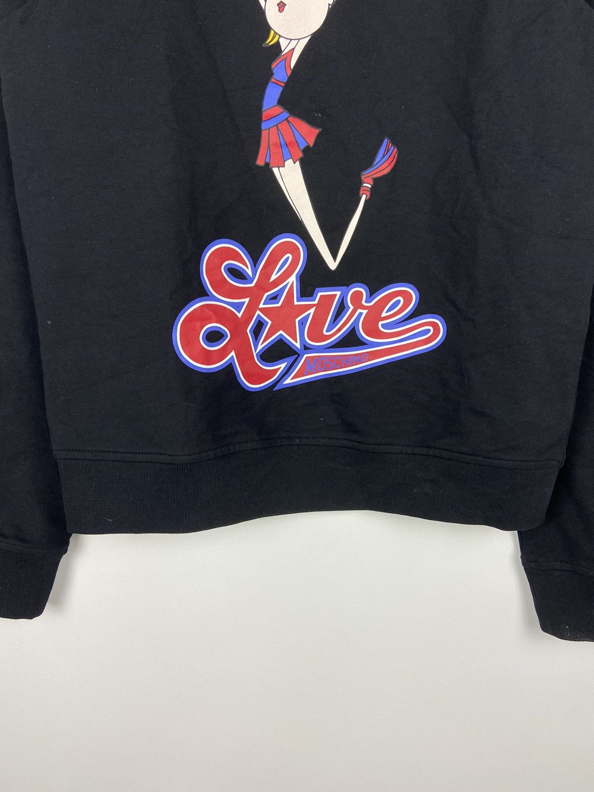 Love Moschino × Moschino Love Moschino Cheerleader Black Sweatshirt Luxury Size M / US 6-8 / IT 42-44 - 8 Thumbnail