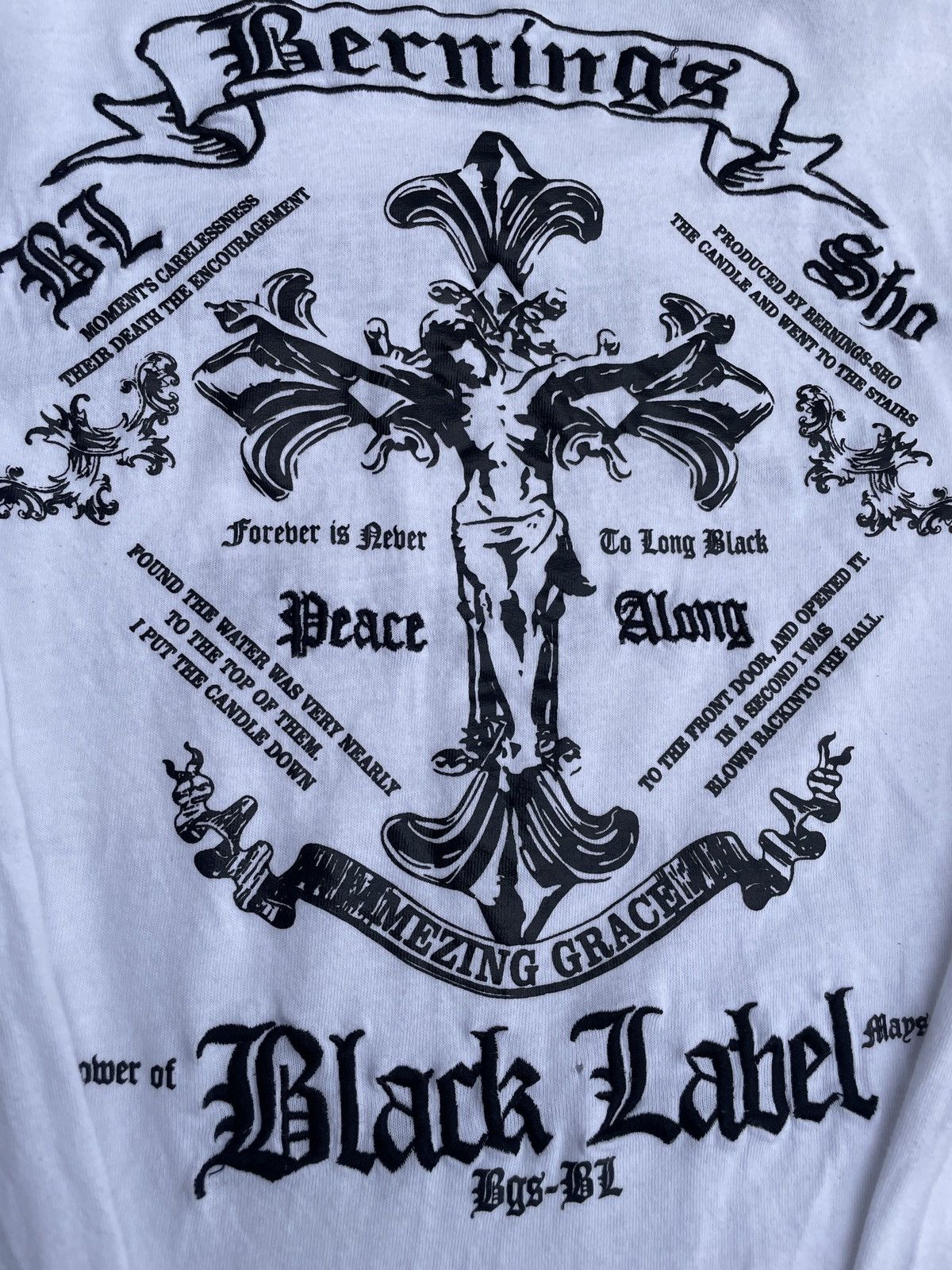 If Six Was Nine 2000s Japanese archive Vkei Cross Poem Long Sleeve Tee Size US XS / EU 42 / 0 - 7 Thumbnail
