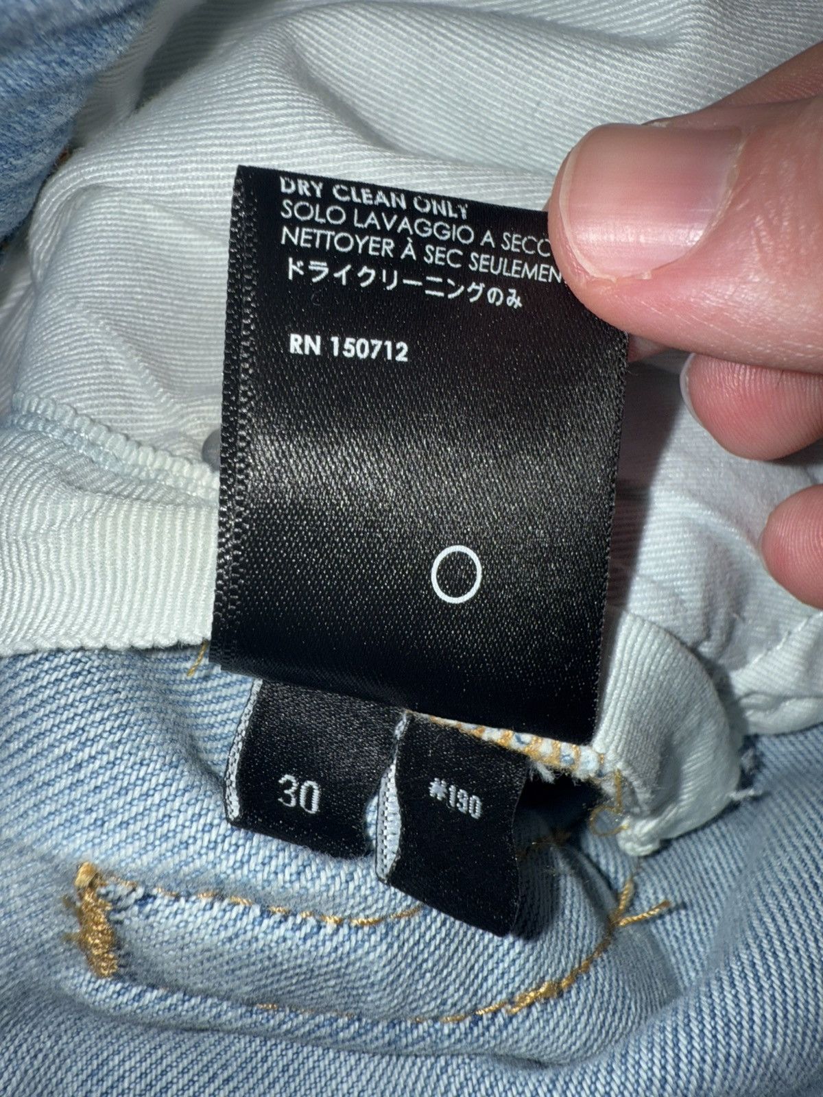Amiri Amiri Blue Jeans Neon Striped Size US 30 / EU 46 - 5 Thumbnail