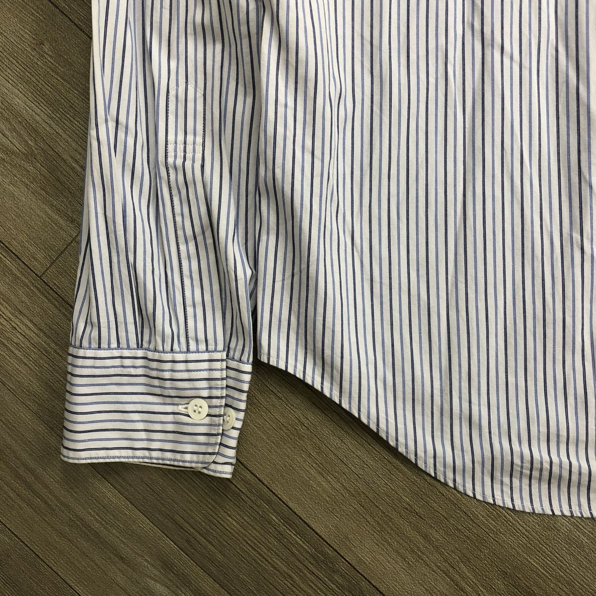 Comme des Garcons Homme Deux AW11 Comme des Garcons Homme Deux CDG Striped Shirt Designer Size US S / EU 44-46 / 1 - 11 Thumbnail