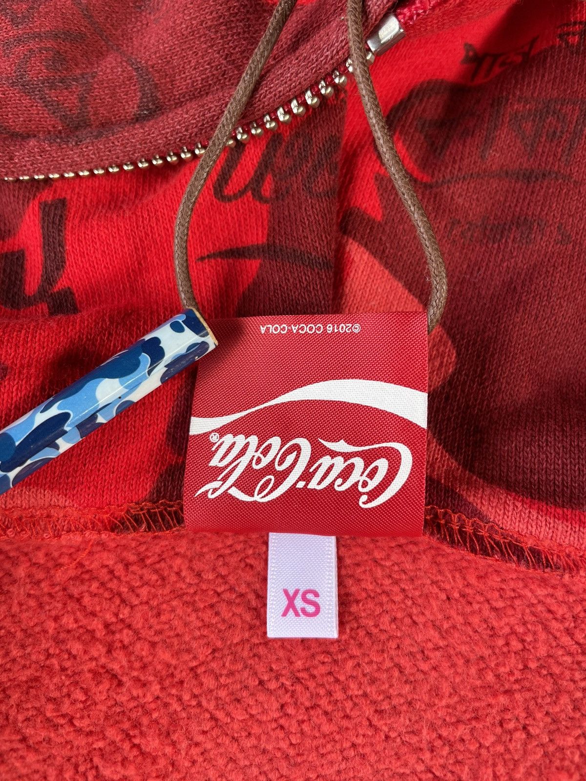 Bape × Coca Cola Bape x Coca Cola Red Camo Fullzip Hoodie Size XS / US 0-2 / IT 36-38 - 10 Thumbnail