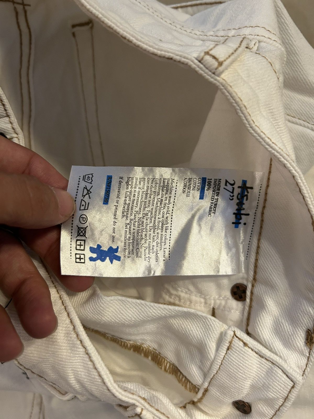 Ksubi Ksubi Straight White Jeans Size 27" / US 4 / IT 40 - 2 Thumbnail