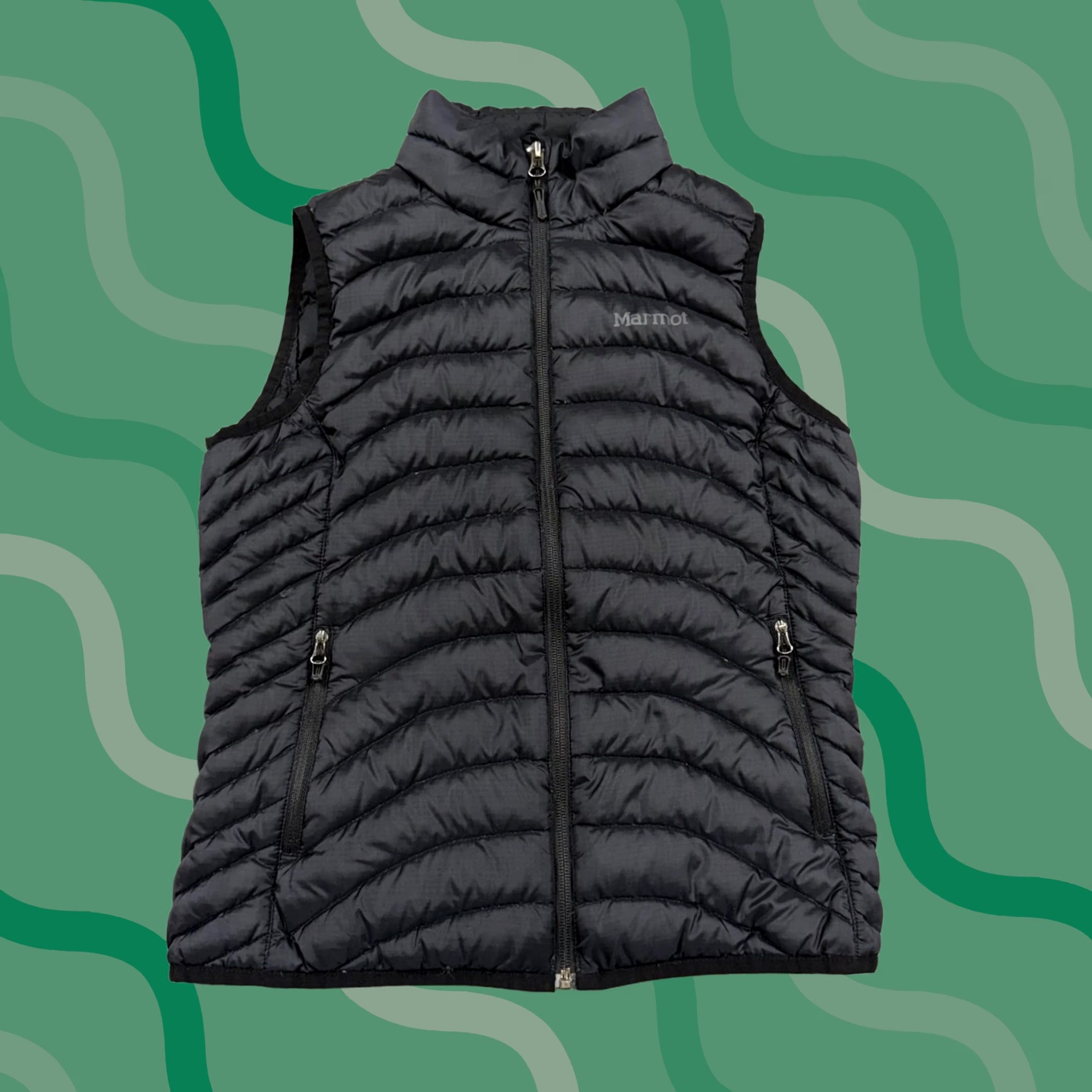 Marmot Marmot Vest Womens XS Black 600 Fill Down Puffer Full Zip Lightweight Outdoor Size XS / US 0-2 / IT 36-38 - 1 Thumbnail