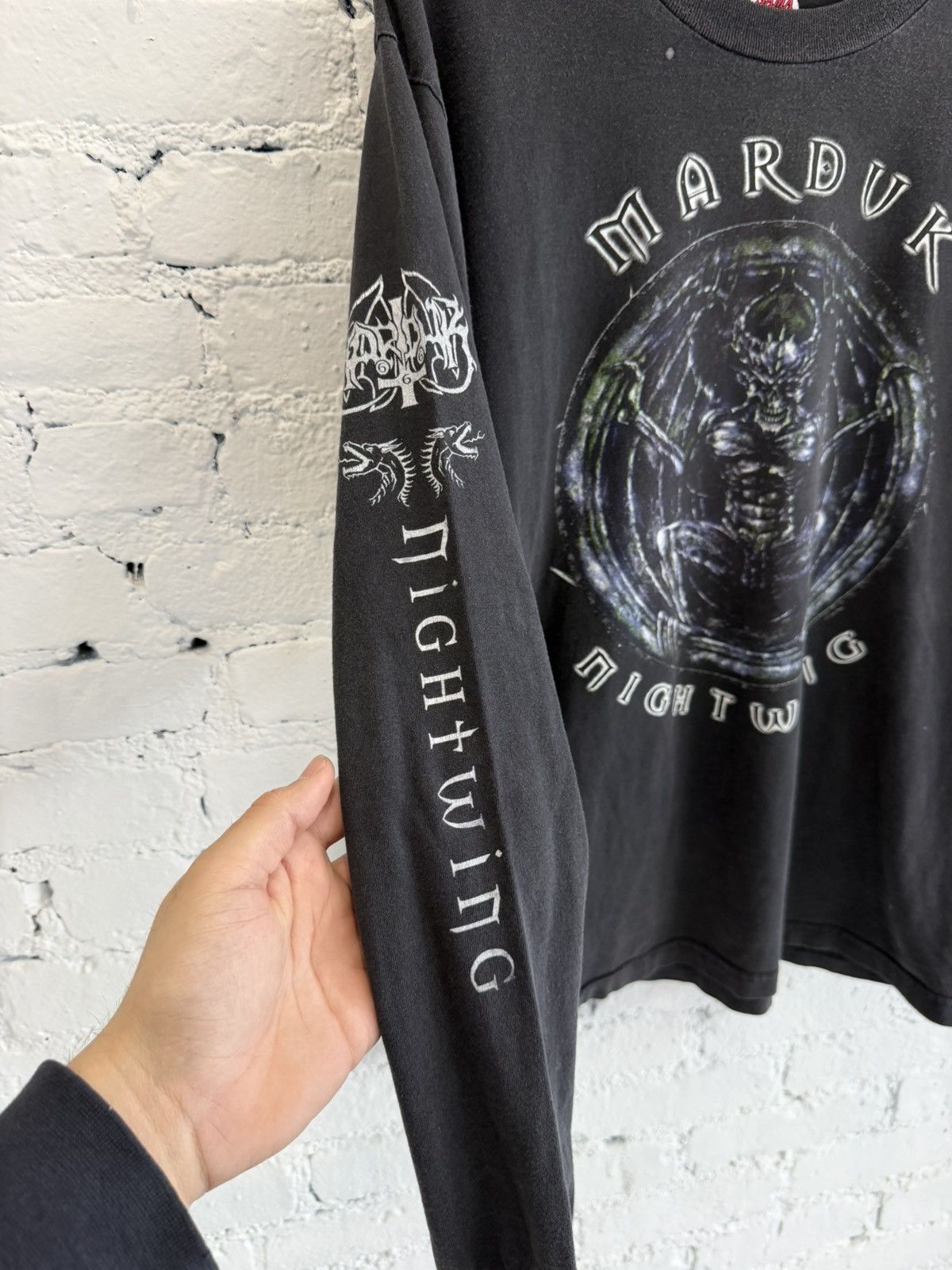 Vintage 1990s MARDUK ‘NIGHTWING’ TEE Size US L / EU 52-54 / 3 - 3 Thumbnail
