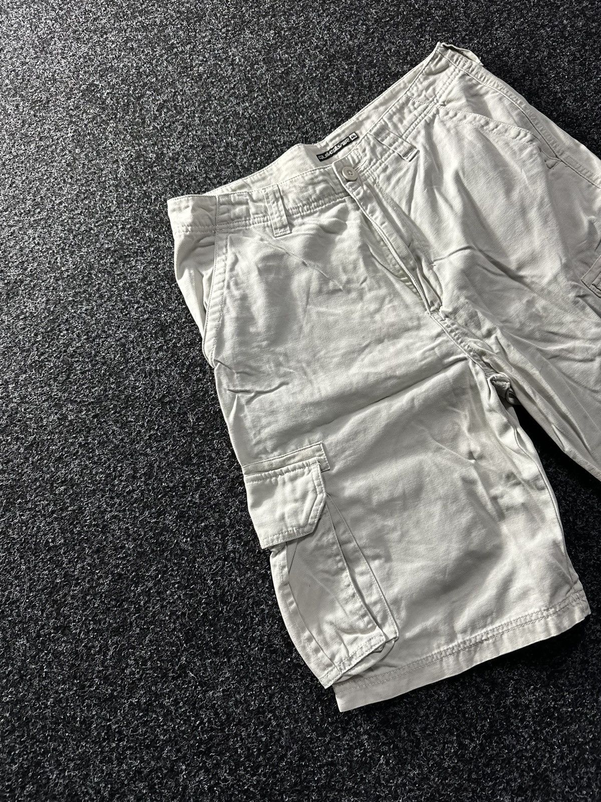 Quiksilver × Vintage 🚨Vintage Quicksilver CARGO BEIGE Japanese Surf style Shorts Size US 32 / EU 48 - 2 Thumbnail