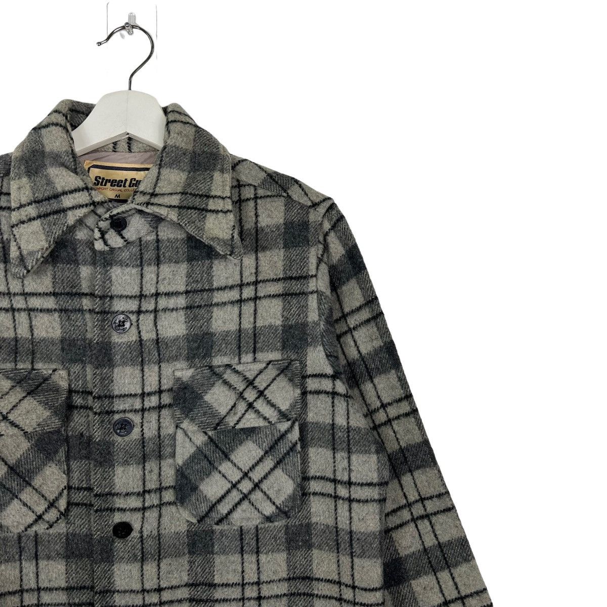 Japanese Brand × Vintage 🔥 VINTAGE STREET GUY PLAID WOOL CPO JACKET Size US M / EU 48-50 / 2 - 6 Thumbnail