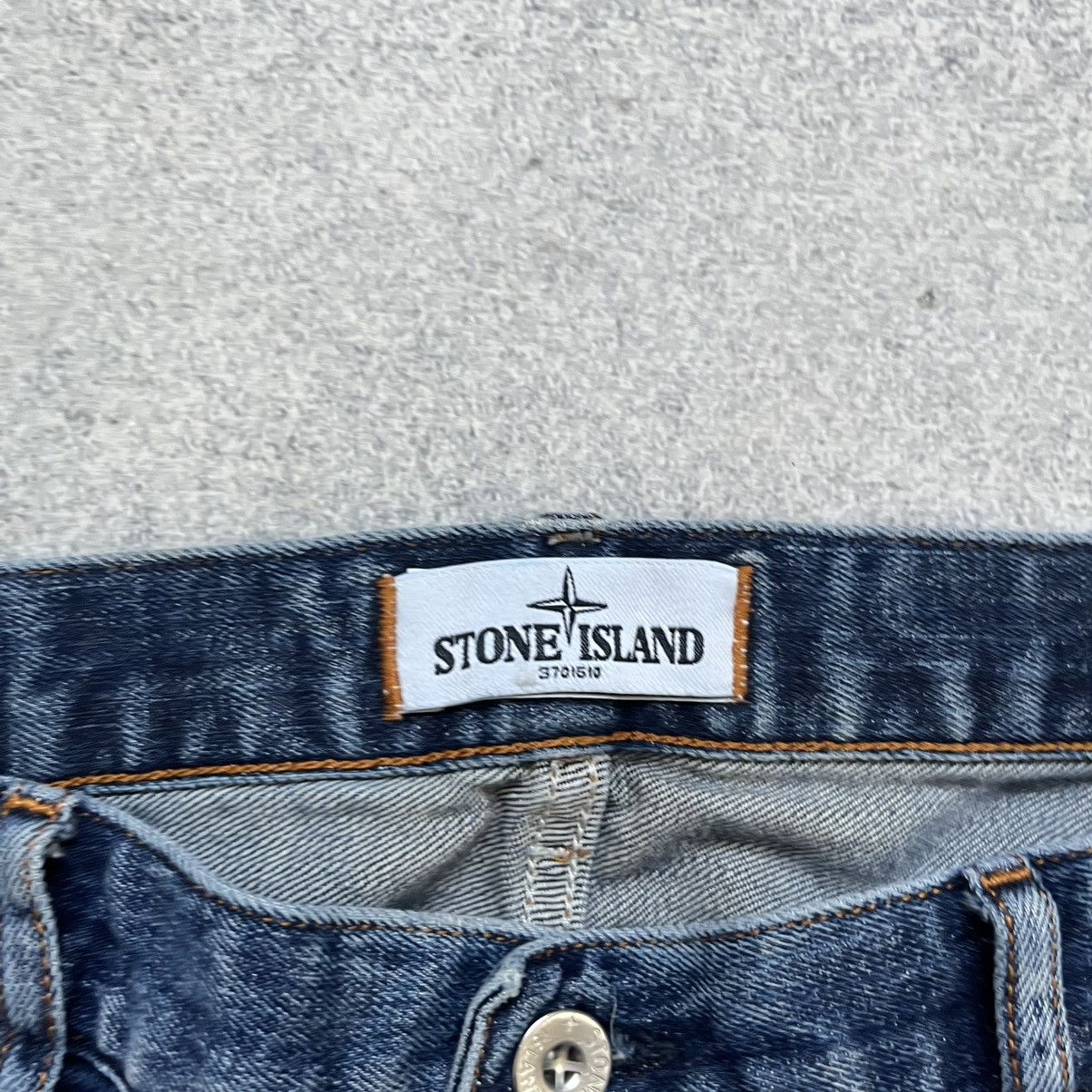 Stone Island STONE ISLAND Jeans Wash Blue Denim Vintage Y2k Affliction Size US 36 / EU 52 - 13 Thumbnail