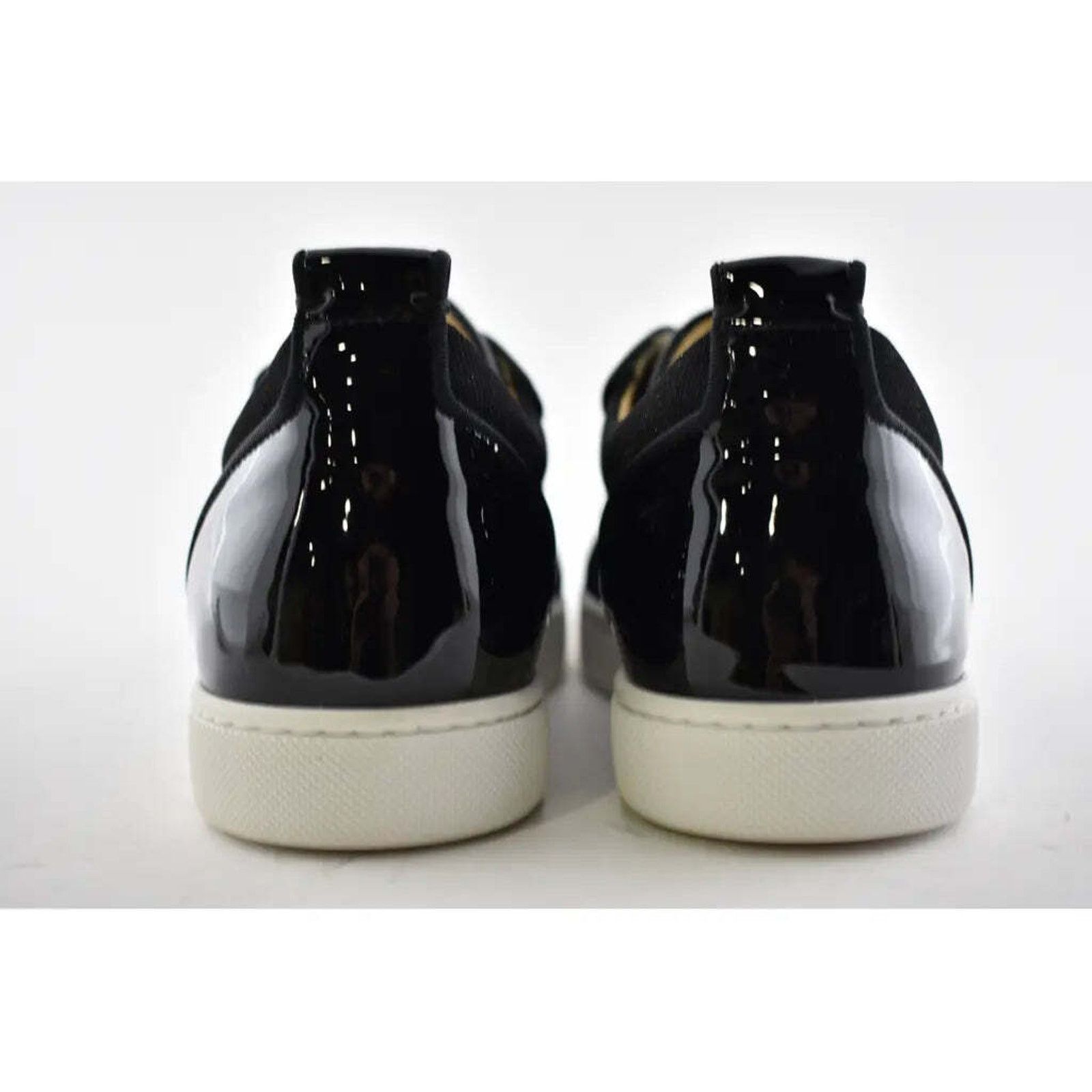 Christian Louboutin Louis Junior P Strass Donna Flat Black Low Top Sneaker 37 Size US 7 / IT 37 - 11 Thumbnail