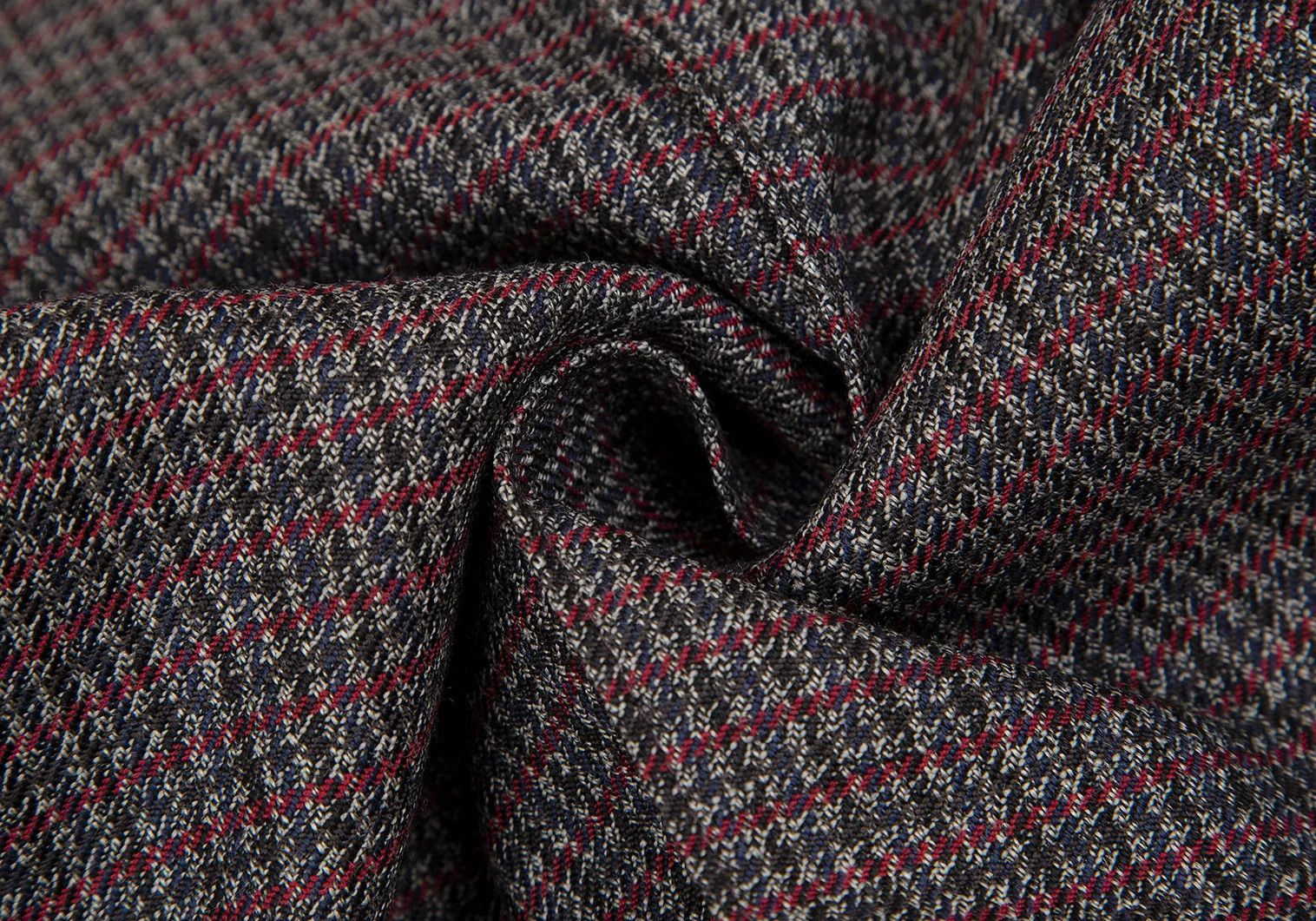 Fendi Zucka Houndstooth Tapered Pants in Red and Gray, Size 48 Size US 32 / EU 48 - 10 Thumbnail
