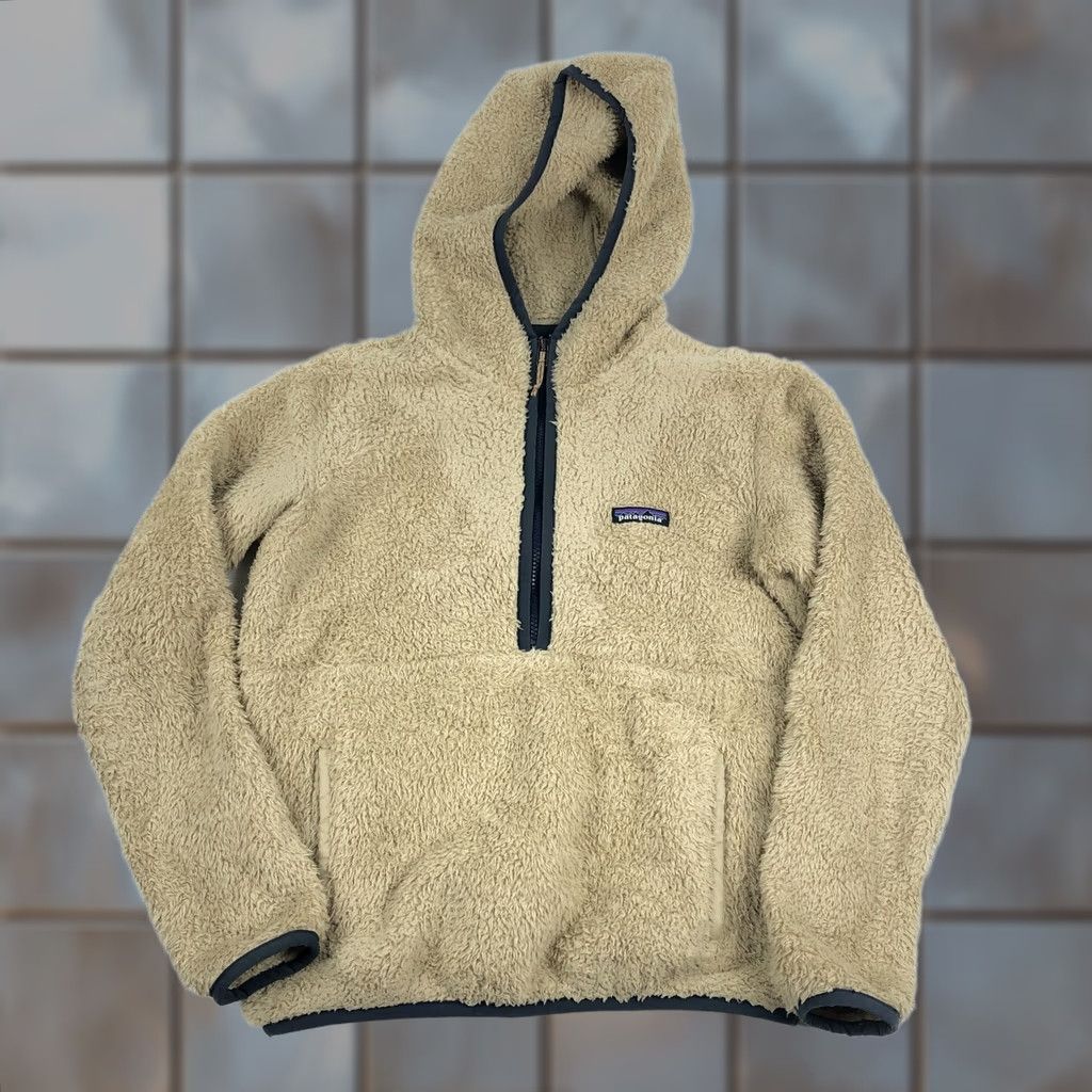 Patagonia Patagonia Los Gatos Hooded Pullover Womens XS Fleece Khaki Beige Logo Zipper Active Outdoor Jacket Size XS / US 0-2 / IT 36-38 - 1 Thumbnail