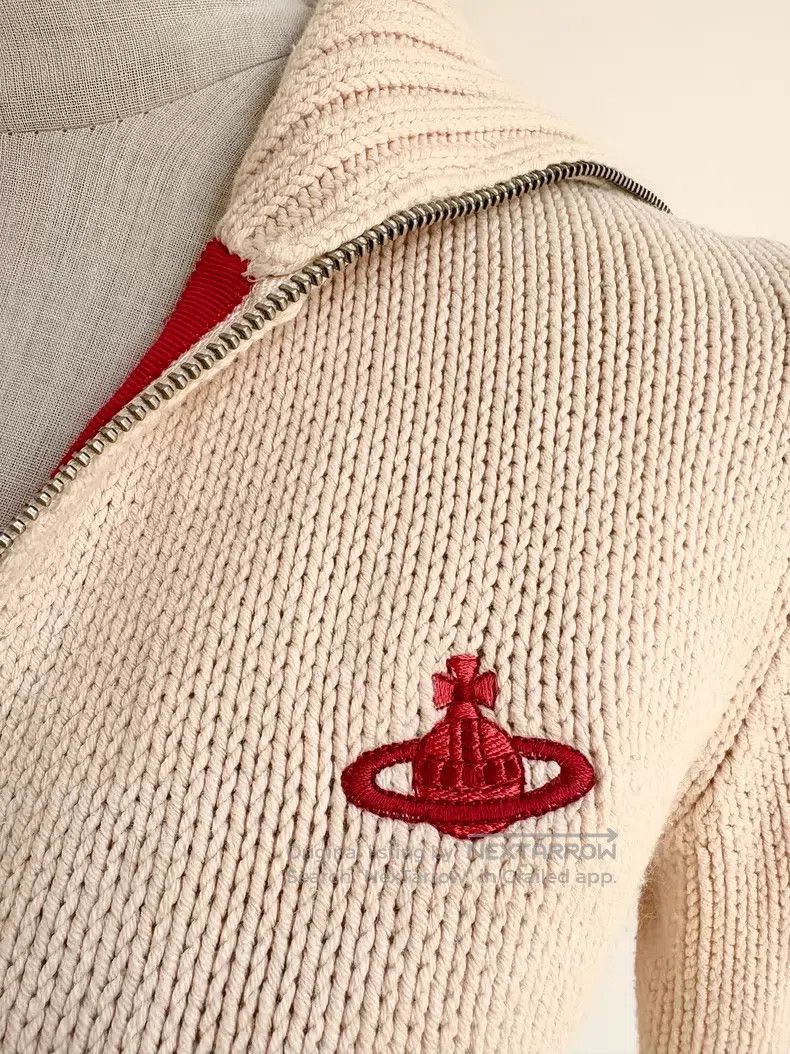 Vivienne Westwood Vivienne Westwood Saturn White Knit Cardigan Jacket Size M / US 6-8 / IT 42-44 - 3 Thumbnail