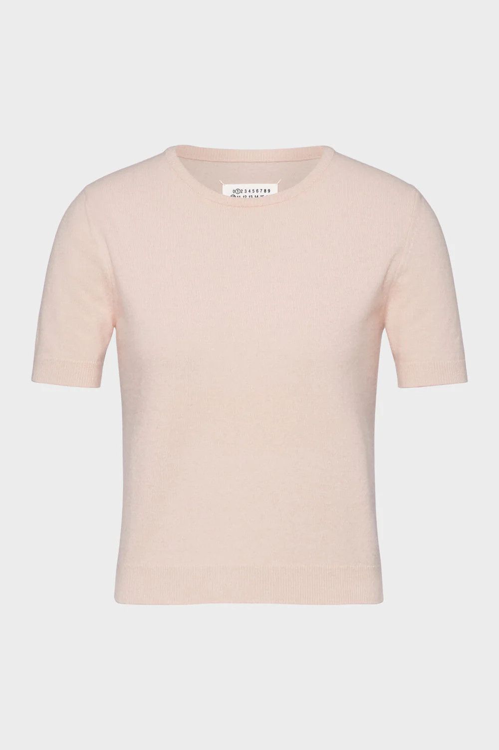 Maison Margiela o1w1db10526 Crewneck Knit Top in Pale Pink Size L / US 10 / IT 46 - 1 Thumbnail