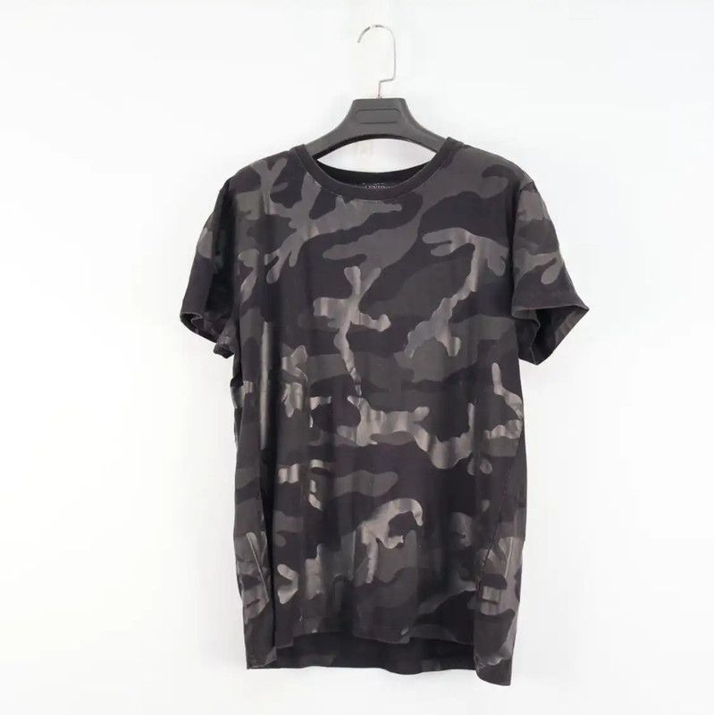Valentino Valentino Summer Black Camo T-Shirt 0089 Size US XS / EU 42 / 0 - 1 Thumbnail