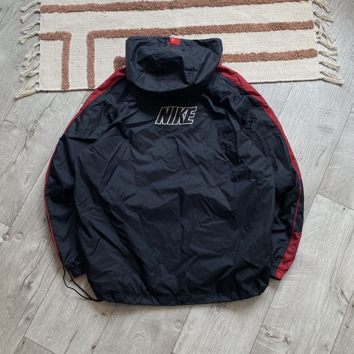 Nike × Vintage NIKE Y2K DRILL BIG LOGO TRACK NYLON JACKET Size US L / EU 52-54 / 3 - 2 Thumbnail