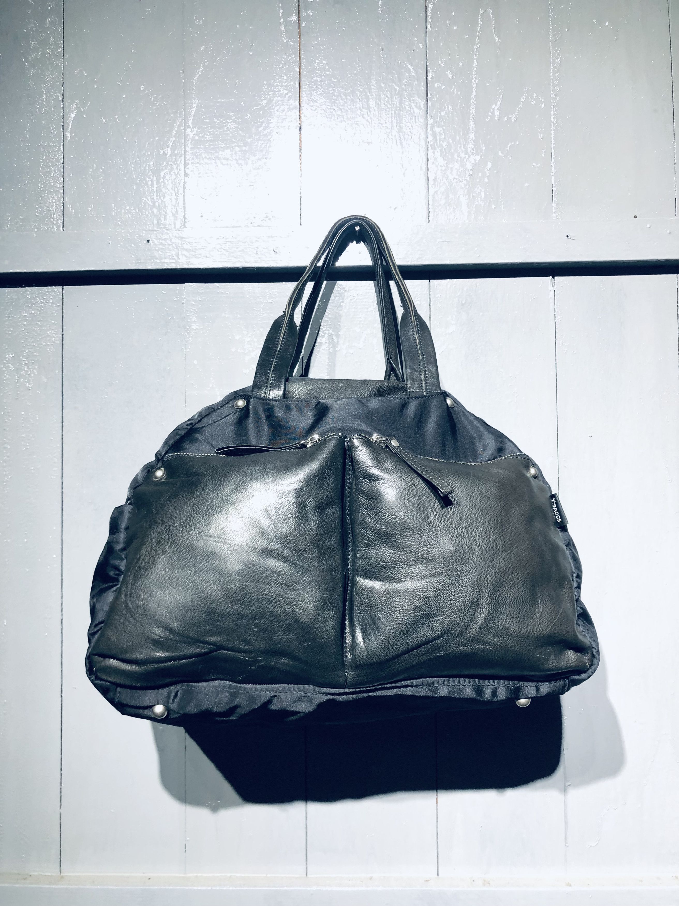 Y's Japanese YSaacs by Yohji Yamamoto Leather Nylon Shoulder Bag Size ONE SIZE - 17 Thumbnail