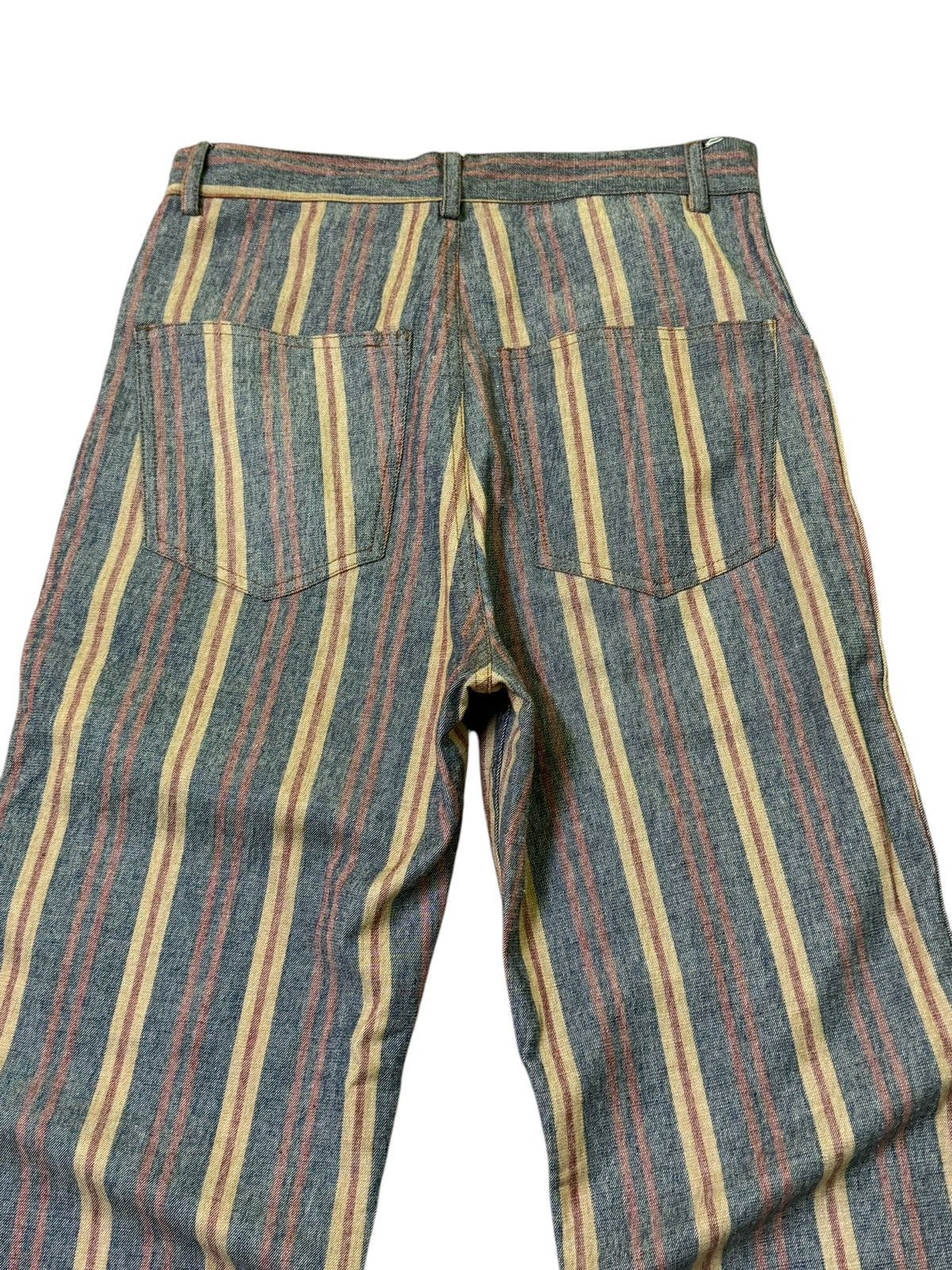 Hysteric Glamour Retro Striped Flared Pants with Boho Vibes Size US 27 - 8 Thumbnail