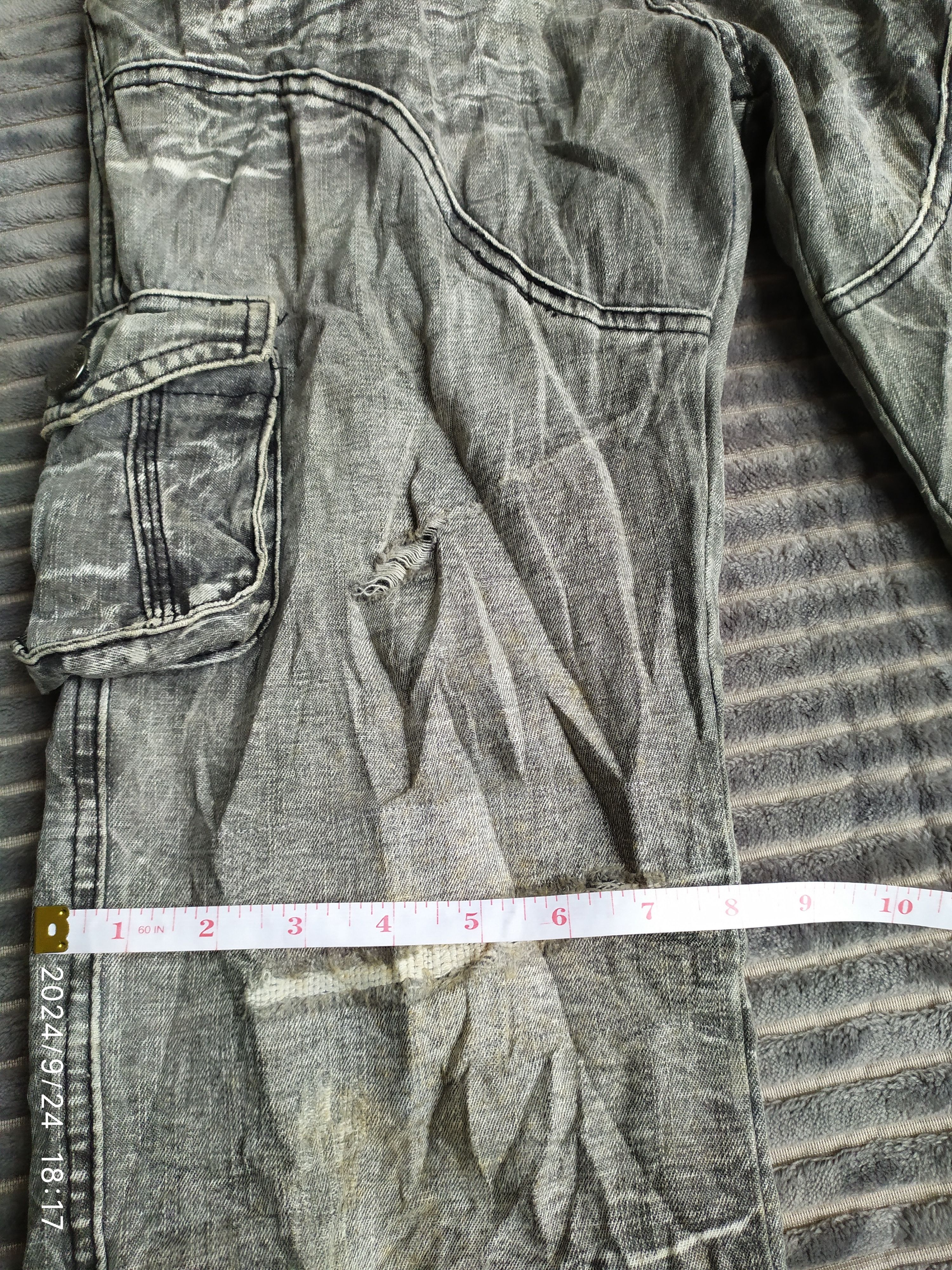 20471120 × If Six Was Nine × Japanese Brand Seditionaries Lowbox Flared Multipocket Denim Size US 31 - 11 Thumbnail