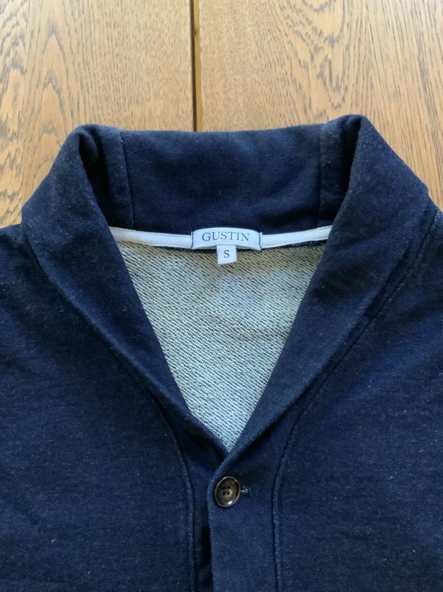 Gustin Gustin shawl collar cotton button cardigan indigo blue Size US S / EU 44-46 / 1 - 2 Thumbnail