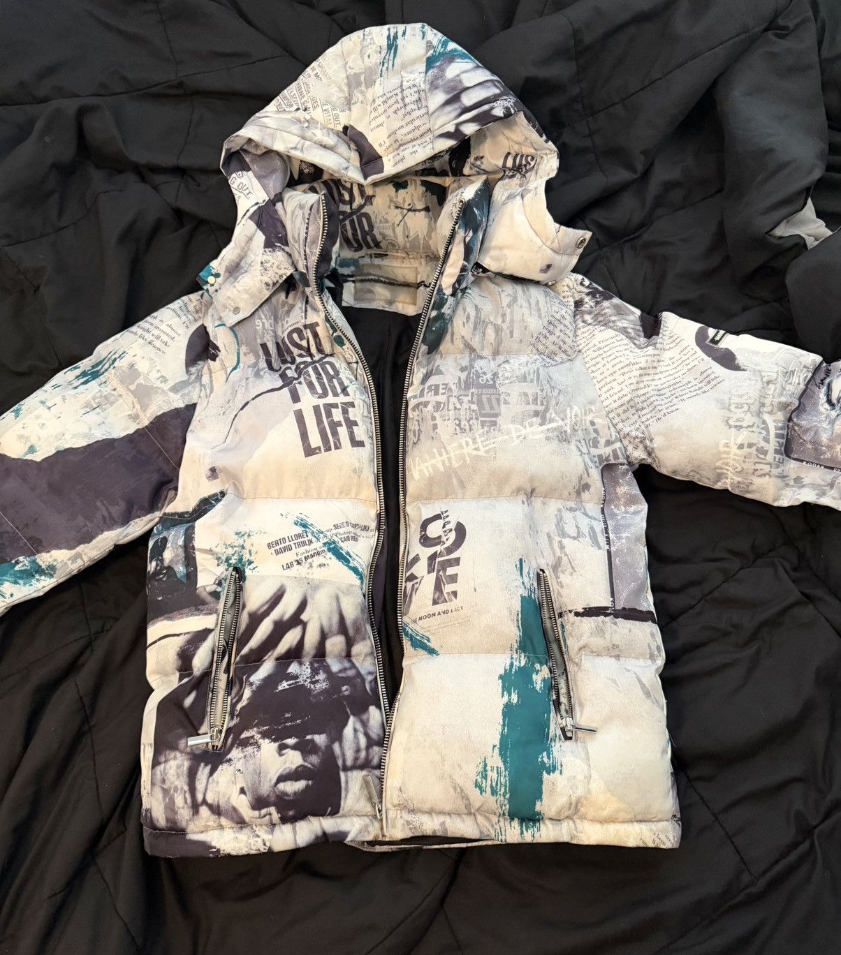 Maniere De Vior Maniere De Voir Graffiti Puffer Jacket Size US L / EU 52-54 / 3 - 4 Thumbnail