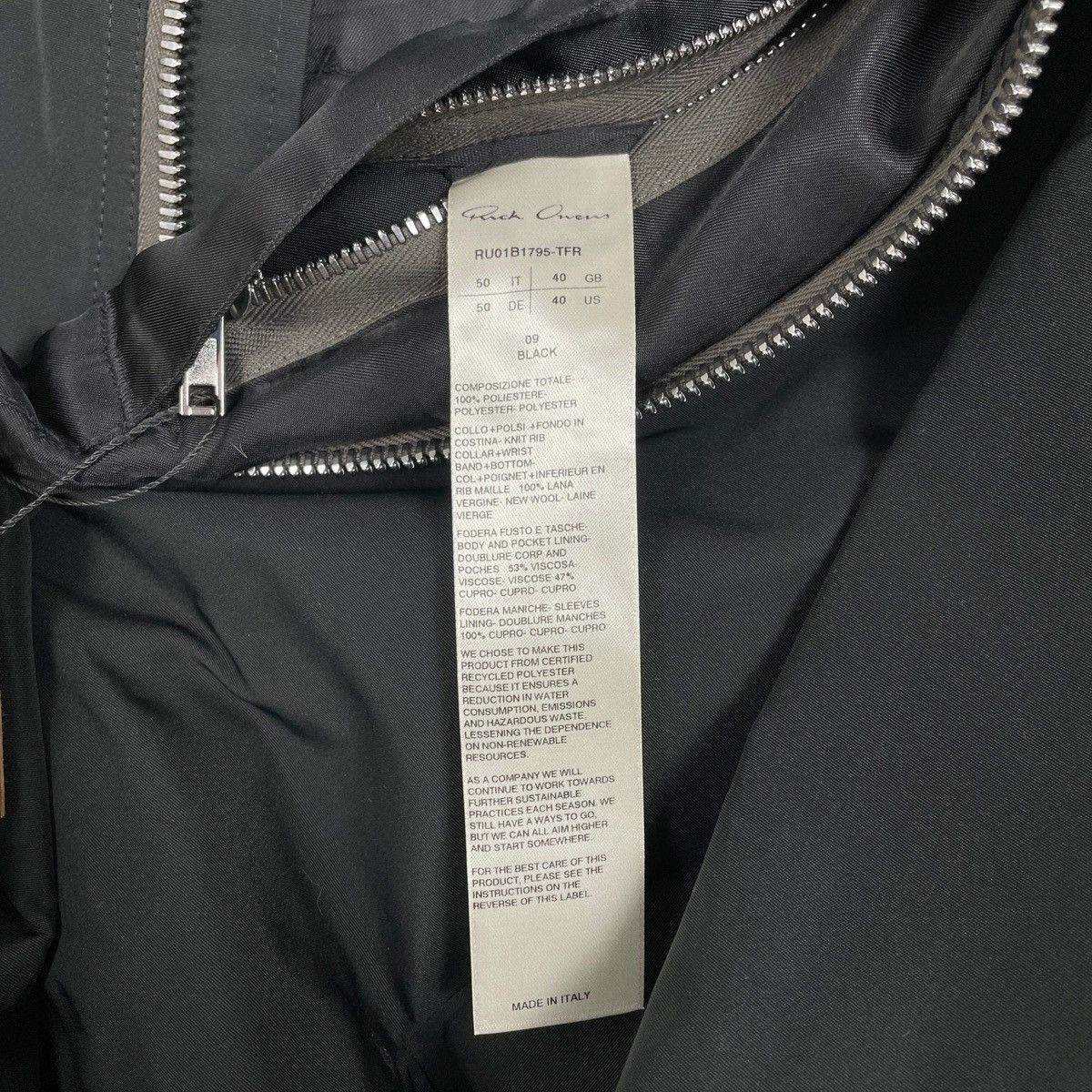 Rick Owens SS22 Rick Owens Oversized Bomber Jacket Size US M / EU 48-50 / 2 - 11 Thumbnail