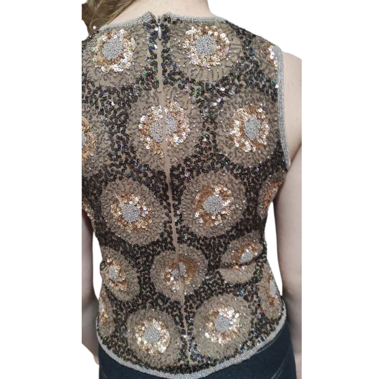 Other brown sequin tank top sz S Size S / US 4 / IT 40 - 4 Thumbnail