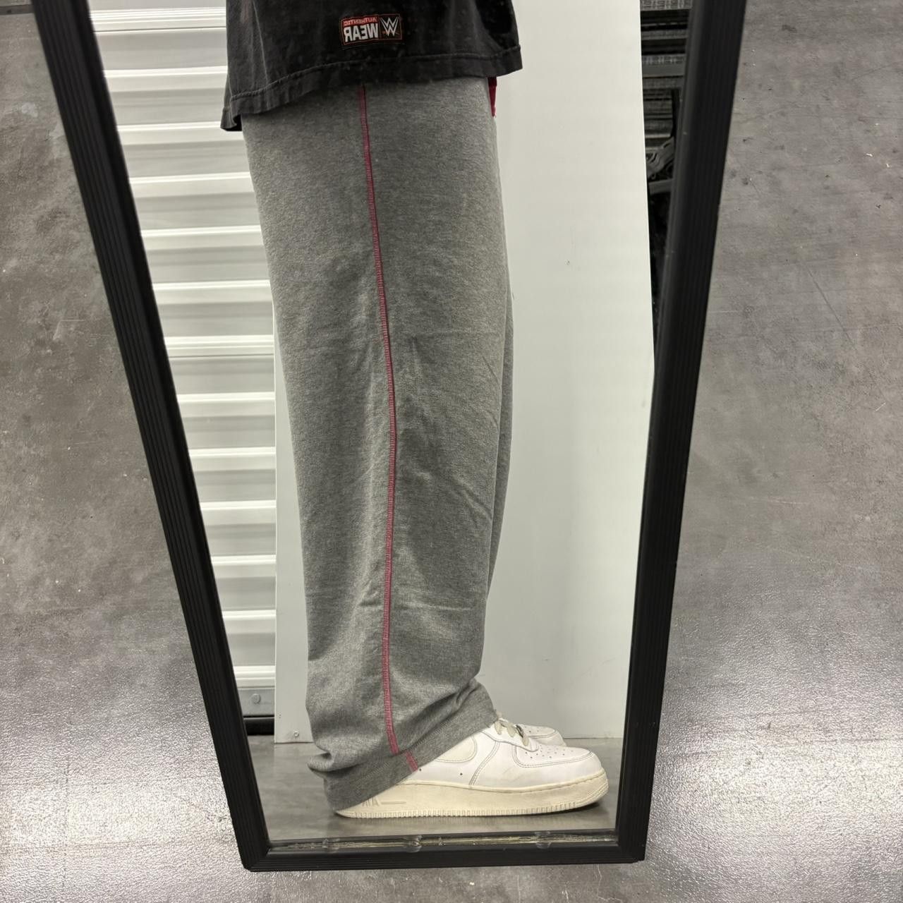 Vintage Crazy Vintage Y2K/2000s Baggy Grey Striped Loungewear Sweatpants! Size US 30 / EU 46 - 1 Thumbnail