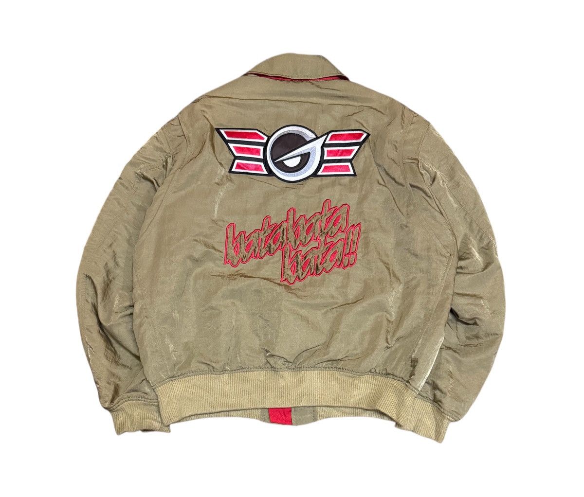 Anime Vintage Bandai Hiroto Sutou Go-on Gold Bomber Jacket Size US XL / EU 56 / 4 - 6 Thumbnail