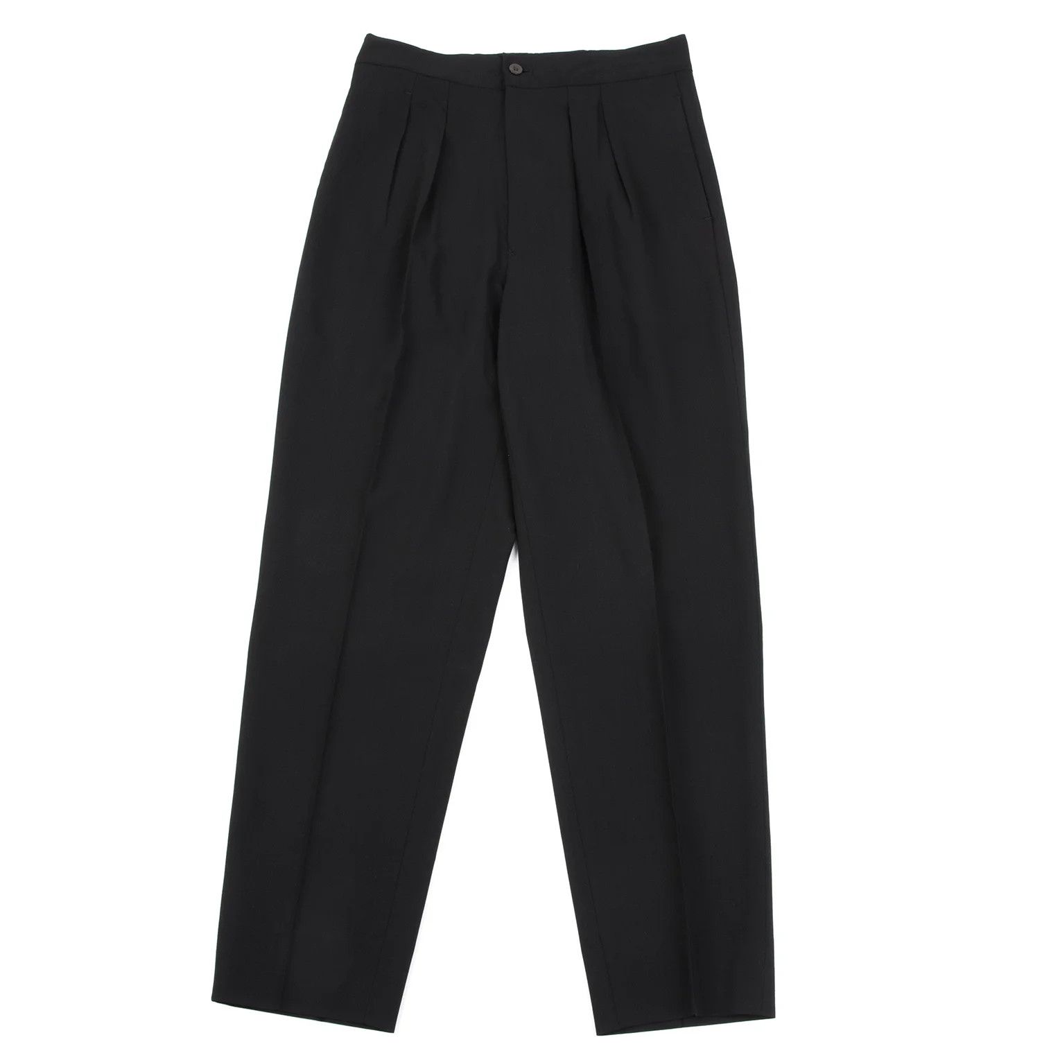 Jean Paul Gaultier Summer Wool Two-Tuck Pants in Black Size 48 Size US 32 / EU 48 - 1 Thumbnail