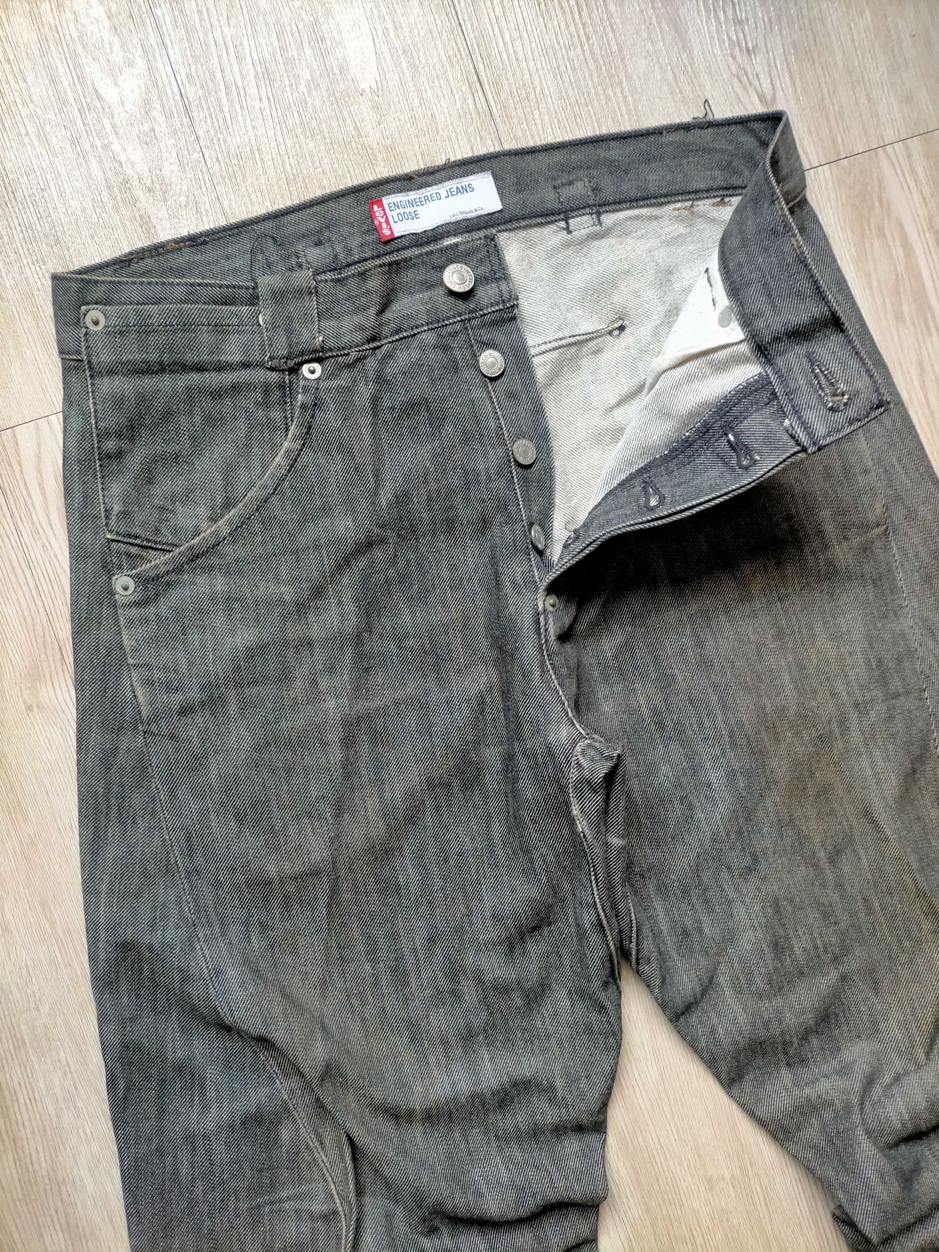 Levi's Vintage 1992 Levis Engineered Jeans Black Rusty Denim pants Size US 30 / EU 46 - 6 Thumbnail