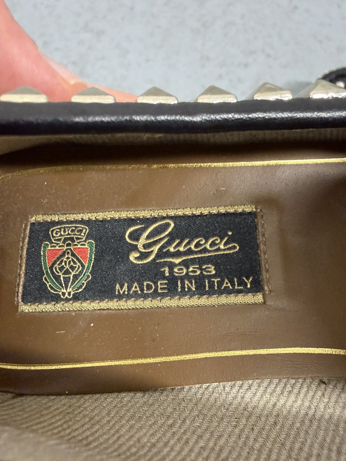 Gucci Gucci Horsebit 1953 Studded Leather Loafers Size US 7 / IT 37 - 16 Thumbnail