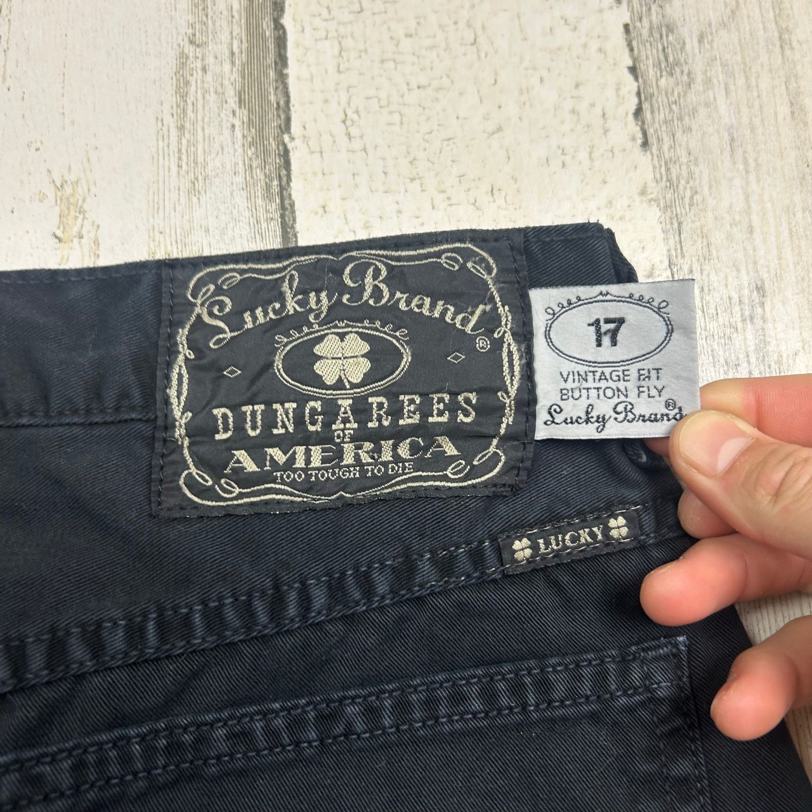 Lucky Brand × Vintage Vintage 80s Lucky Brand Dungarees Jeans Size US 34 / EU 50 - 8 Thumbnail