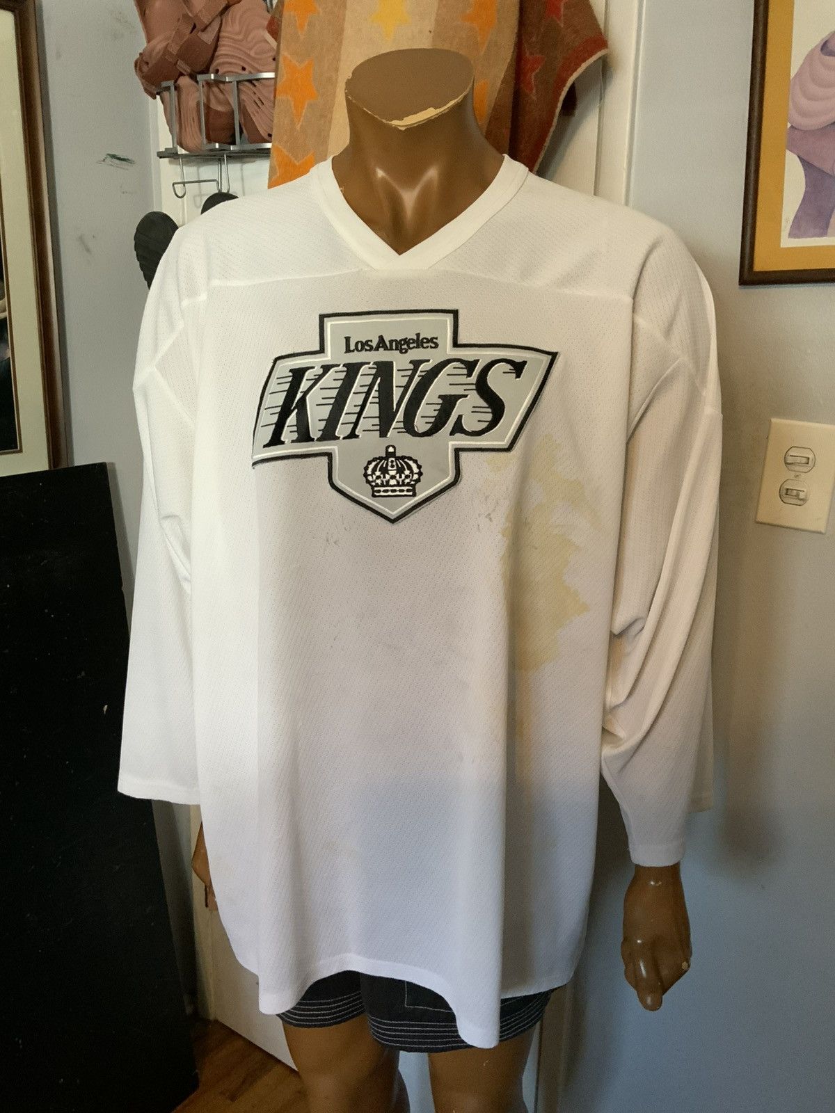 Ccm Vintage CCM Los Angeles Kings Autographed NHL Hockey Jersey Size US XL / EU 56 / 4 - 18 Thumbnail