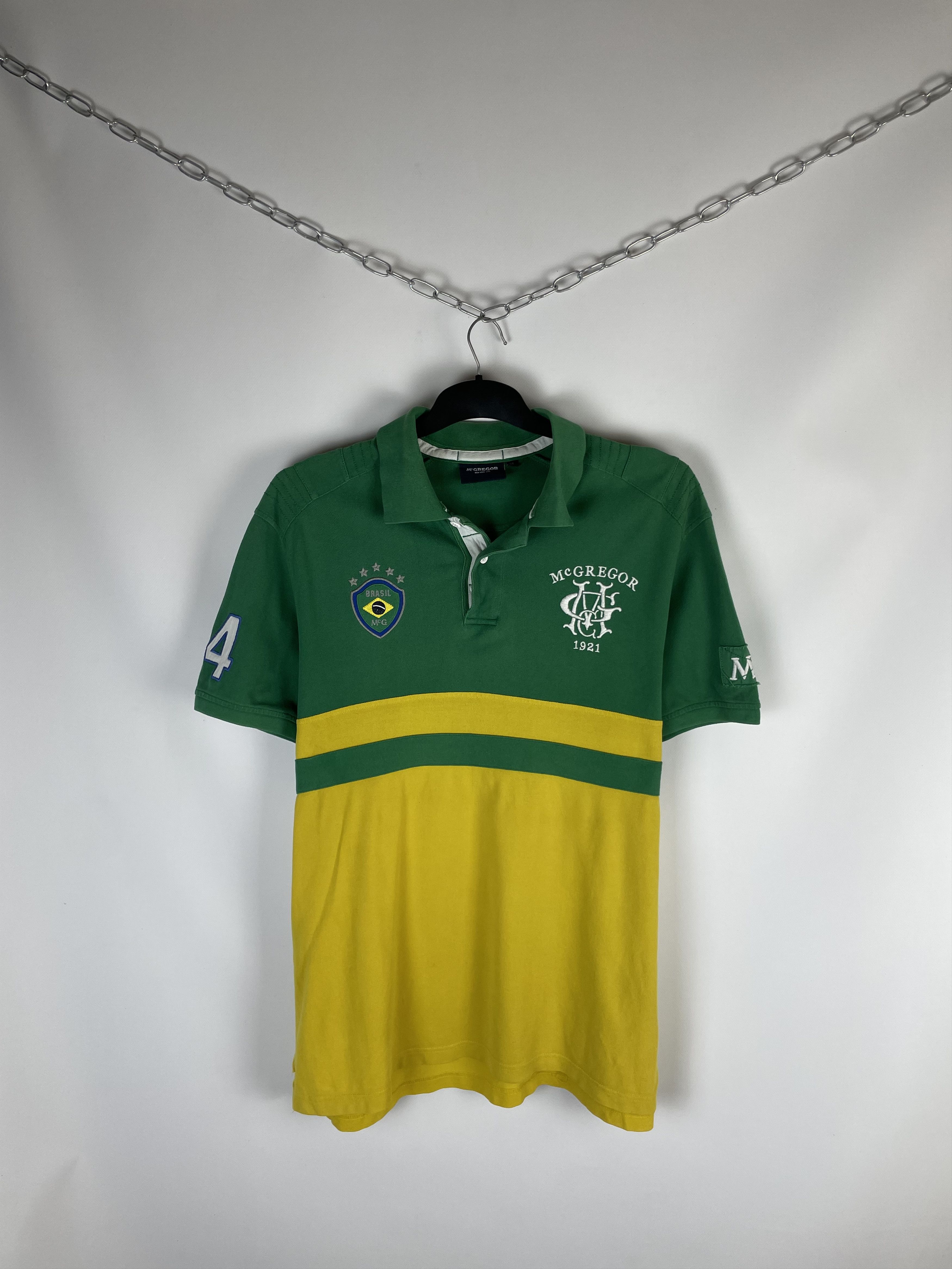 McGregor Vintage Polo Brasil Big Logo 90 Size US XL / EU 56 / 4 - 1 Thumbnail