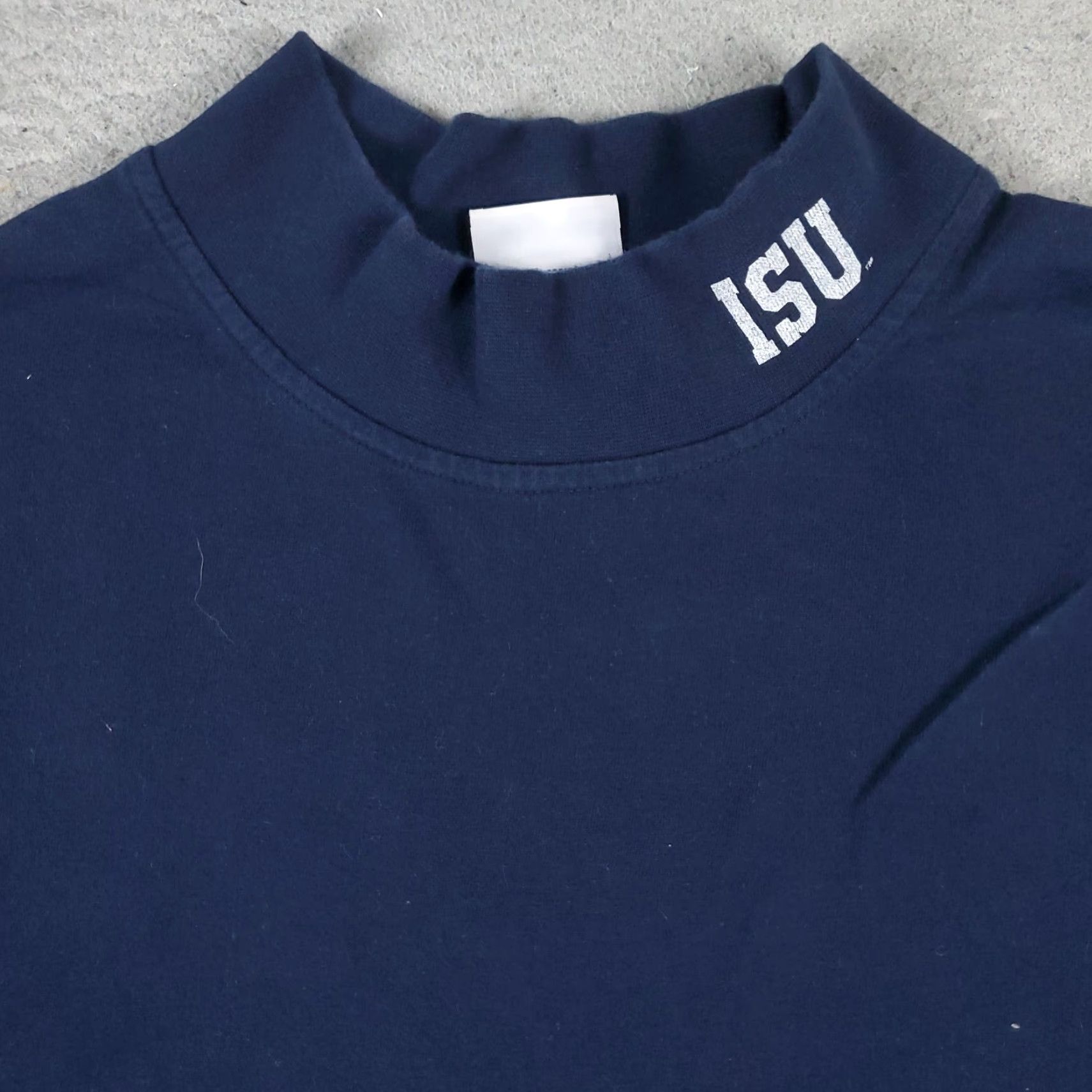 Champion Champion T Shirt Mens XL Navy Blue Long Sleeve Crew Neck Cotton Logo Modern Sports Shirt Mens XL Navy Blue Size US XL / EU 56 / 4 - 2 Thumbnail