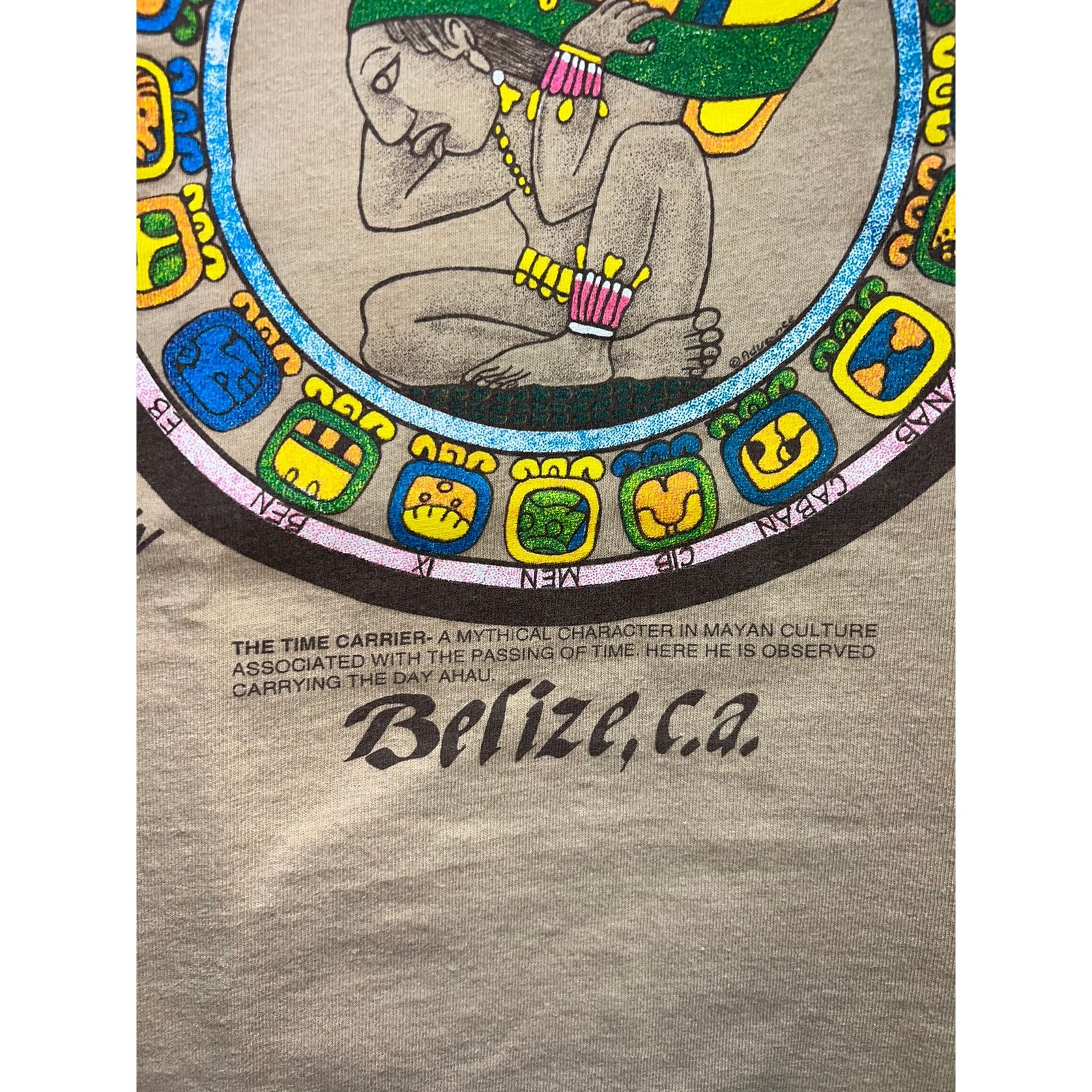 Vintage Vintage Mayan Shirt The Time Carrier Maya Culture Tee 90s XL Size US XL / EU 56 / 4 - 5 Thumbnail